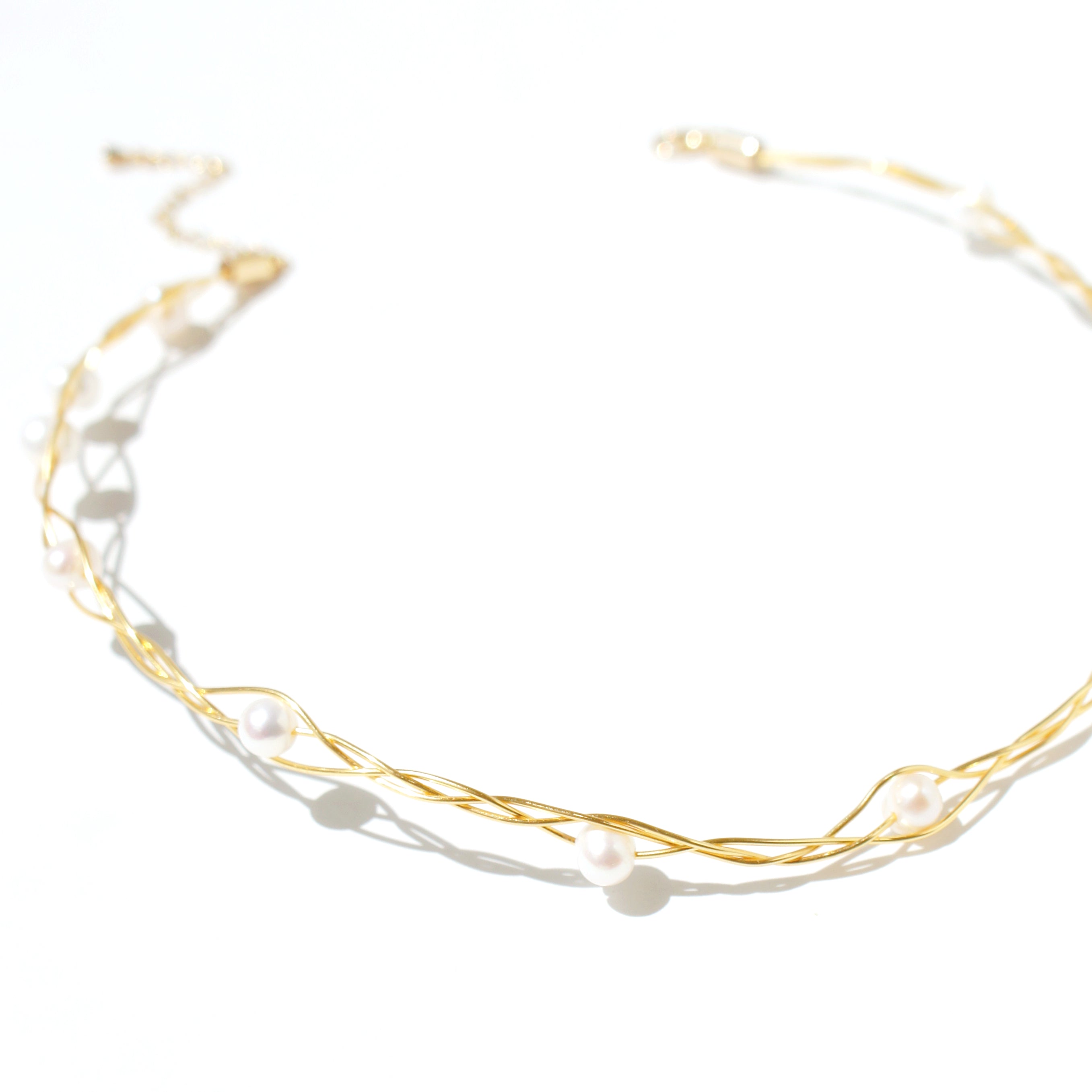 With a Twist Freshwater Pearl Choker Necklace