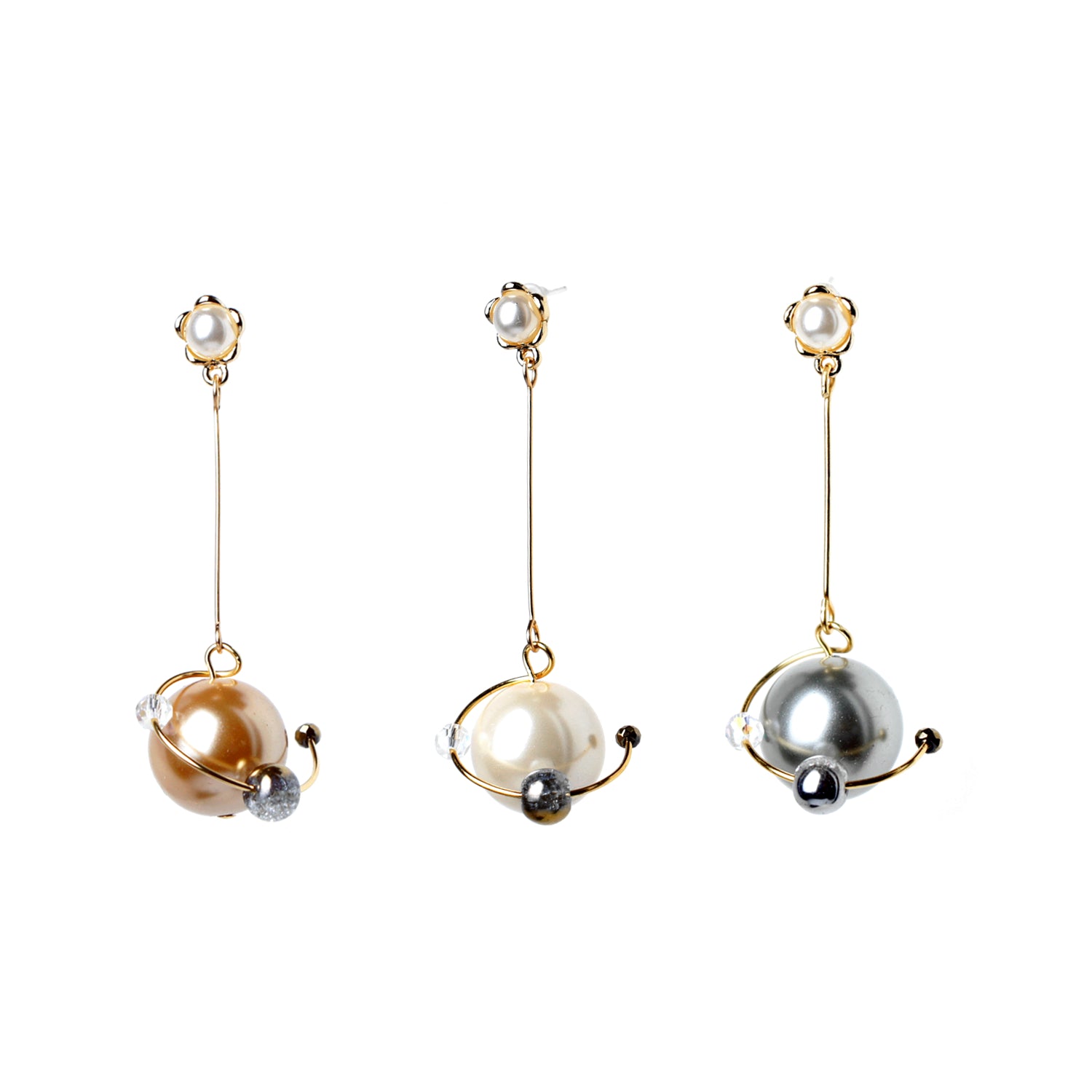 In My Orbit Pearl Drop Single Earring