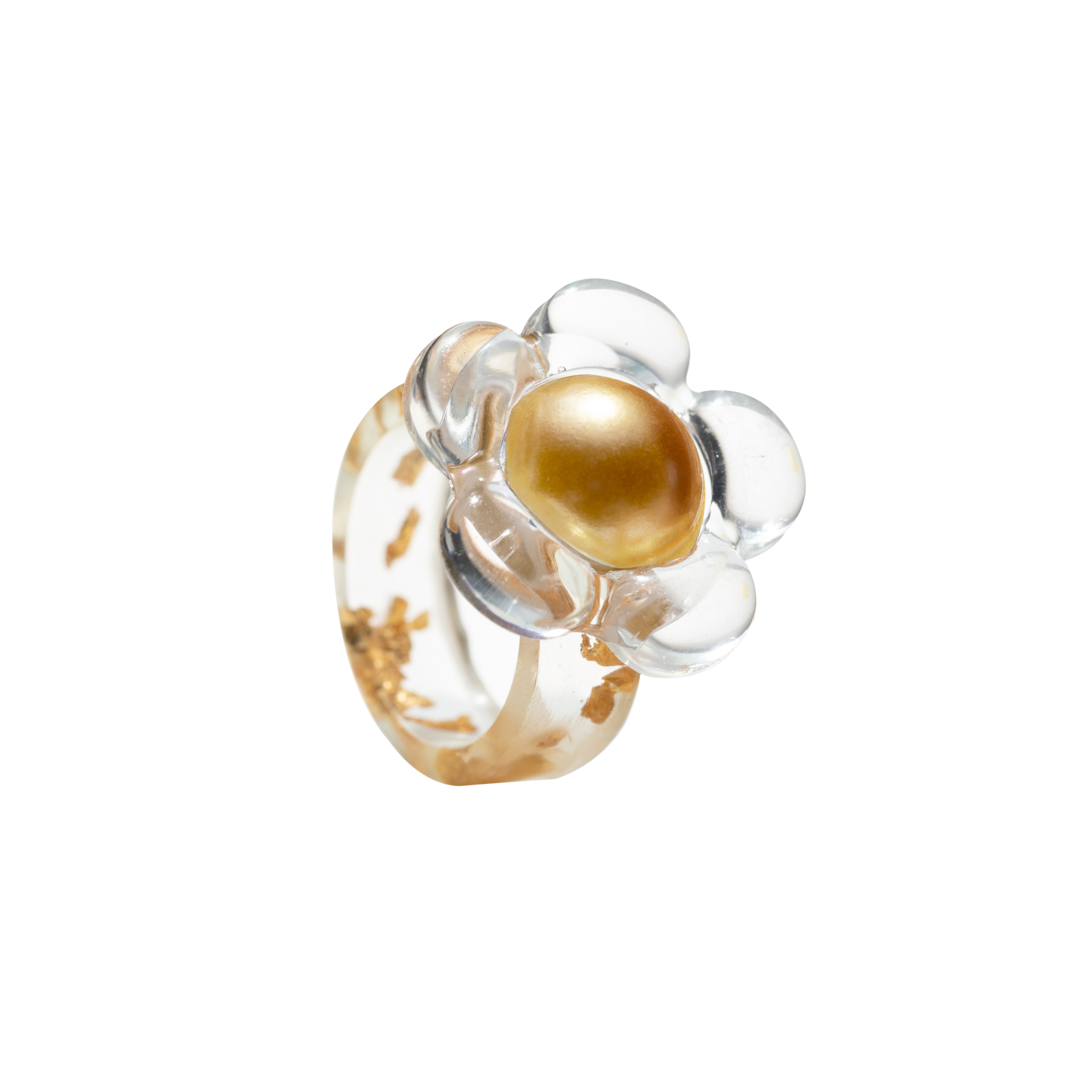 Flower Power Resin Ring