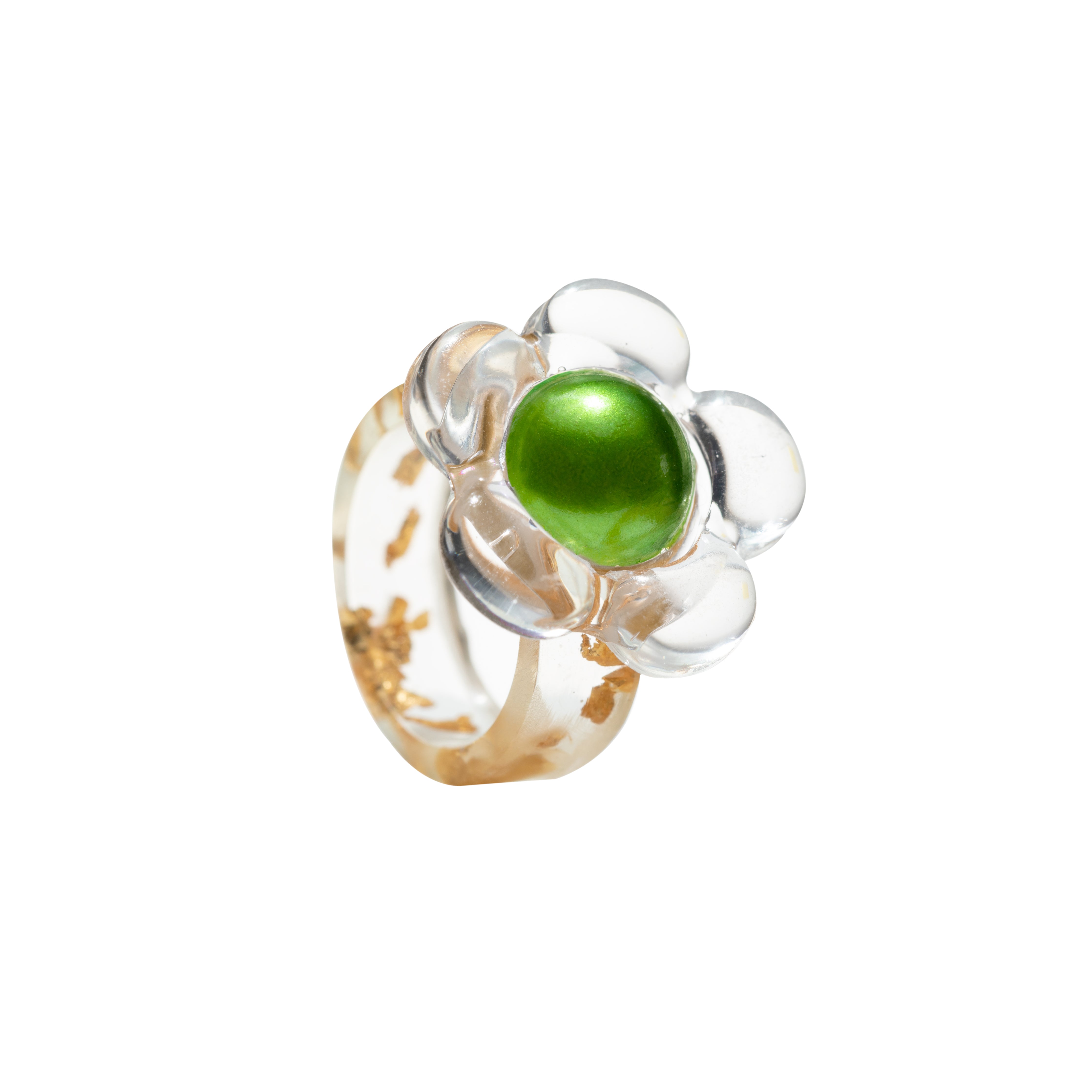 Flower Power Resin Ring