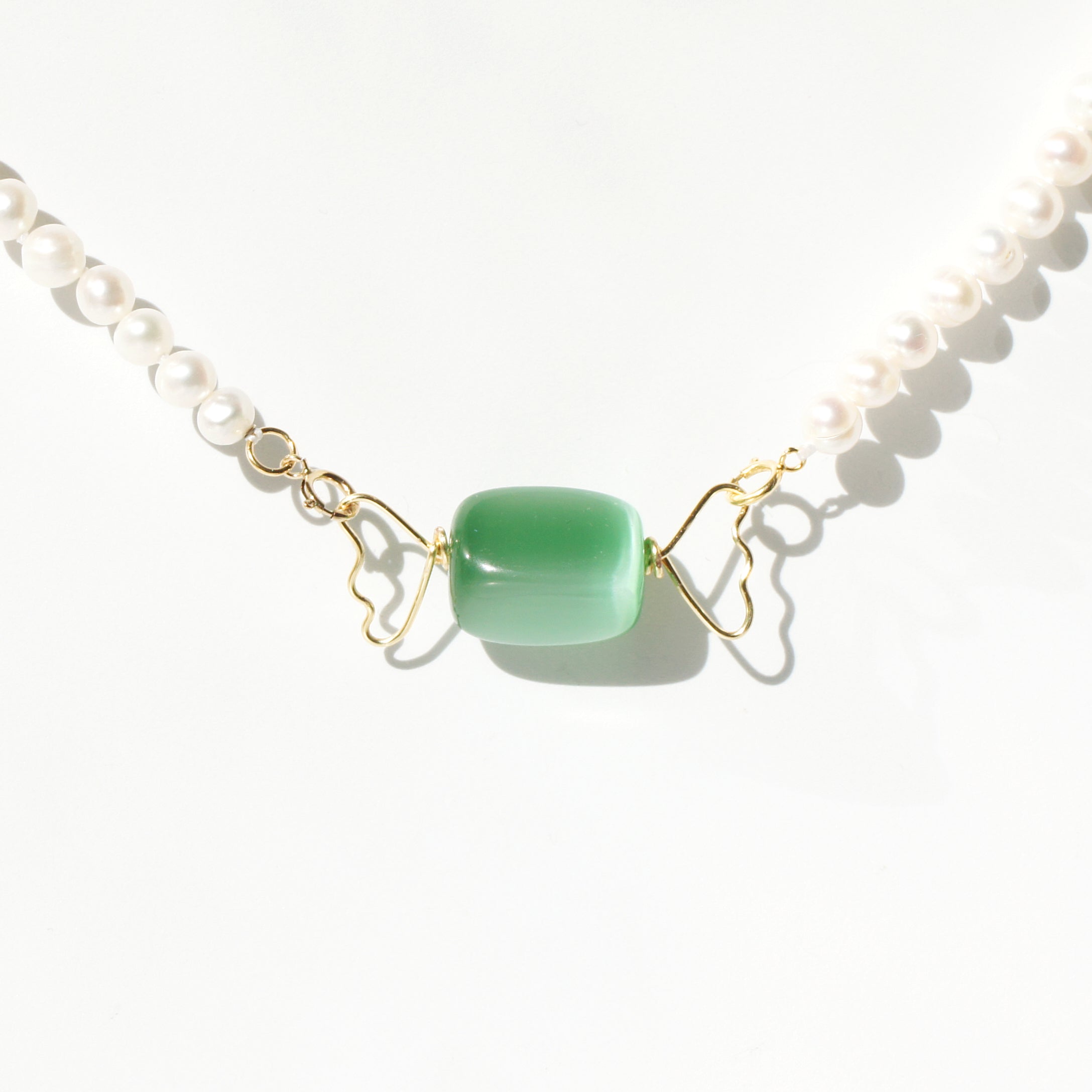 Sugar Sweet Candy and Freshwater Pearl Necklace with Detachable Pendant