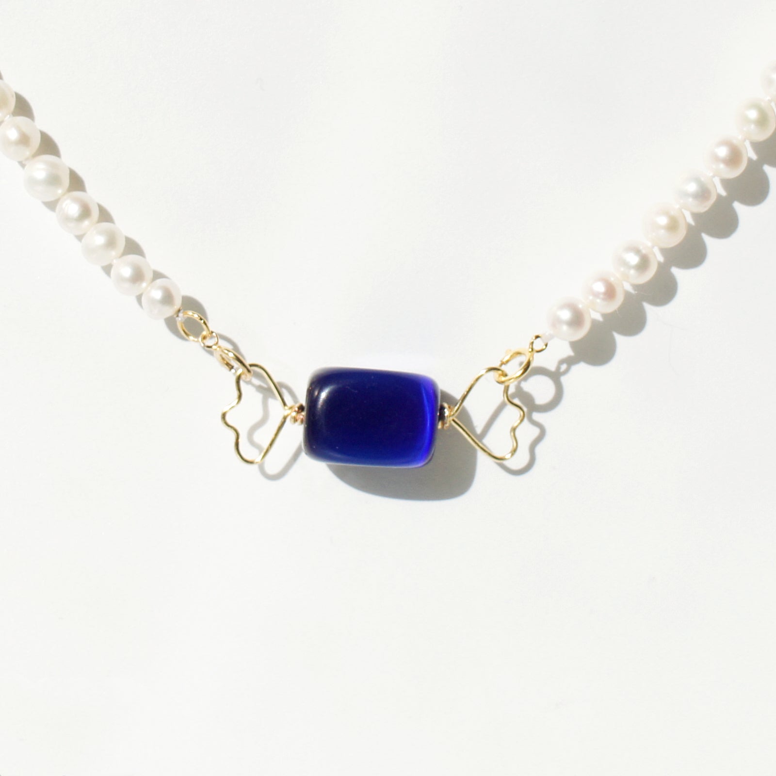 Sugar Sweet Candy and Freshwater Pearl Necklace with Detachable Pendant