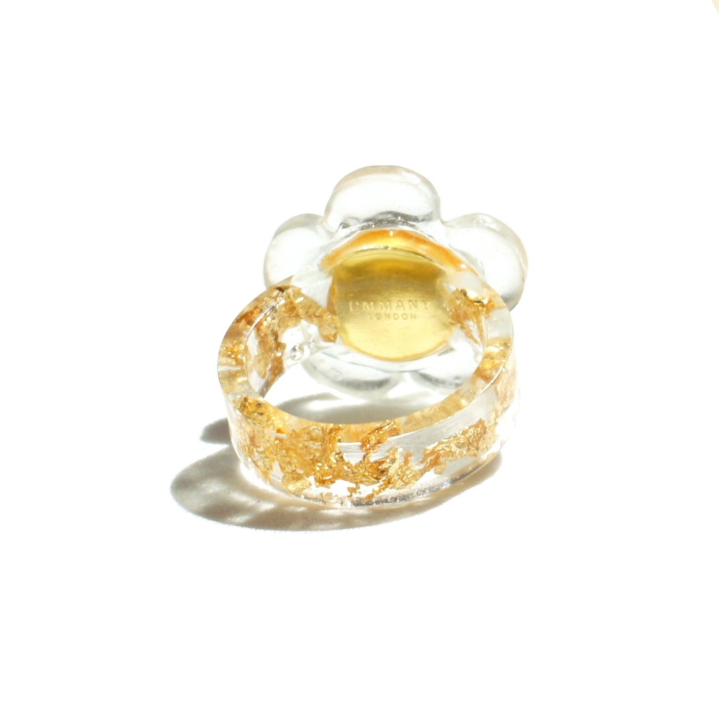 Flower Power Resin Ring