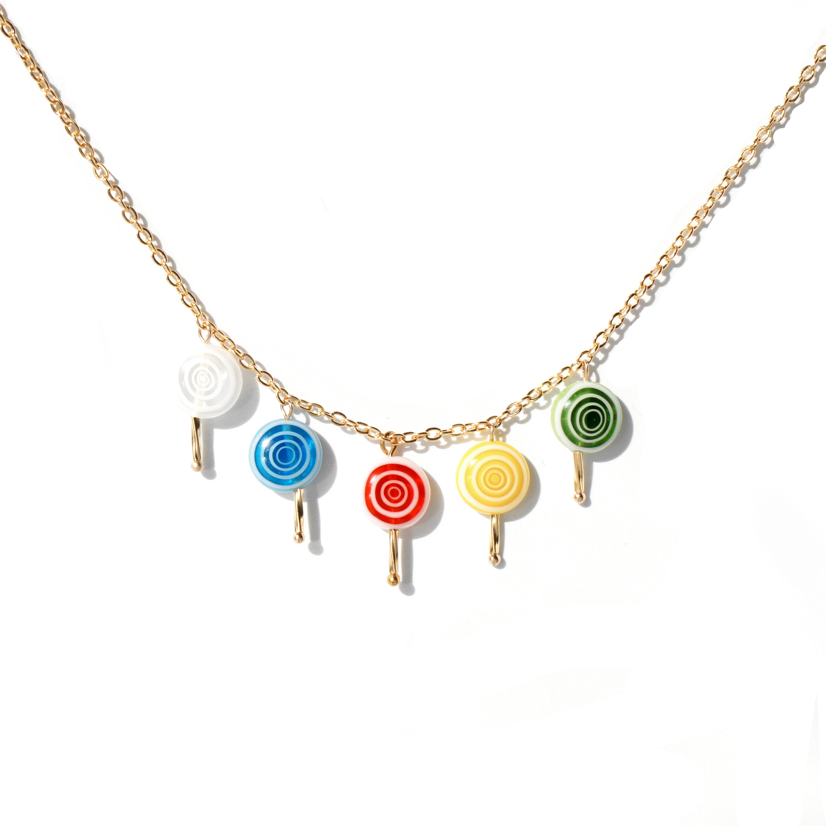 Sugar Sweet Swirl Lolli Necklace