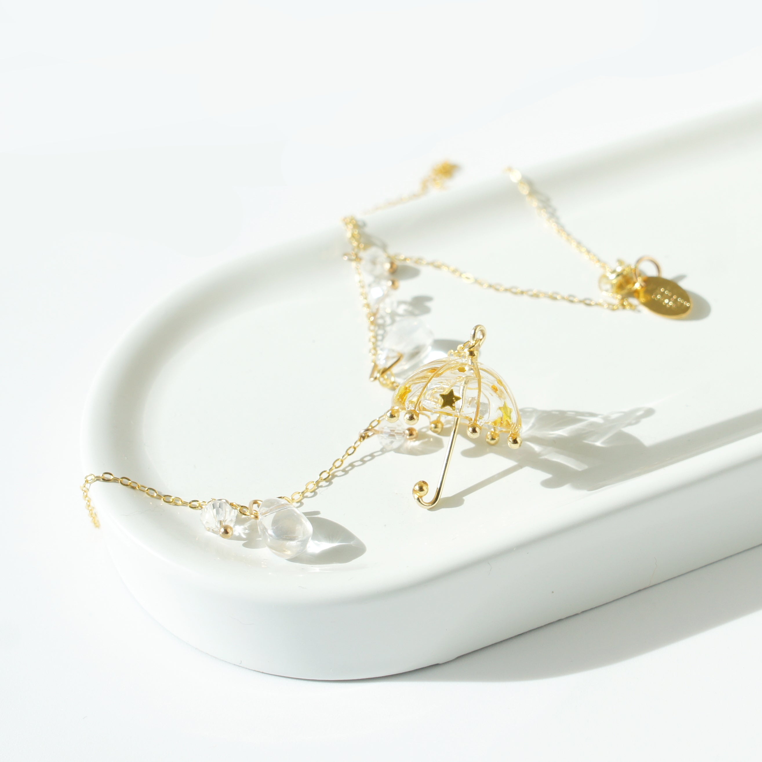 Rain or Shine Umbrella Necklace