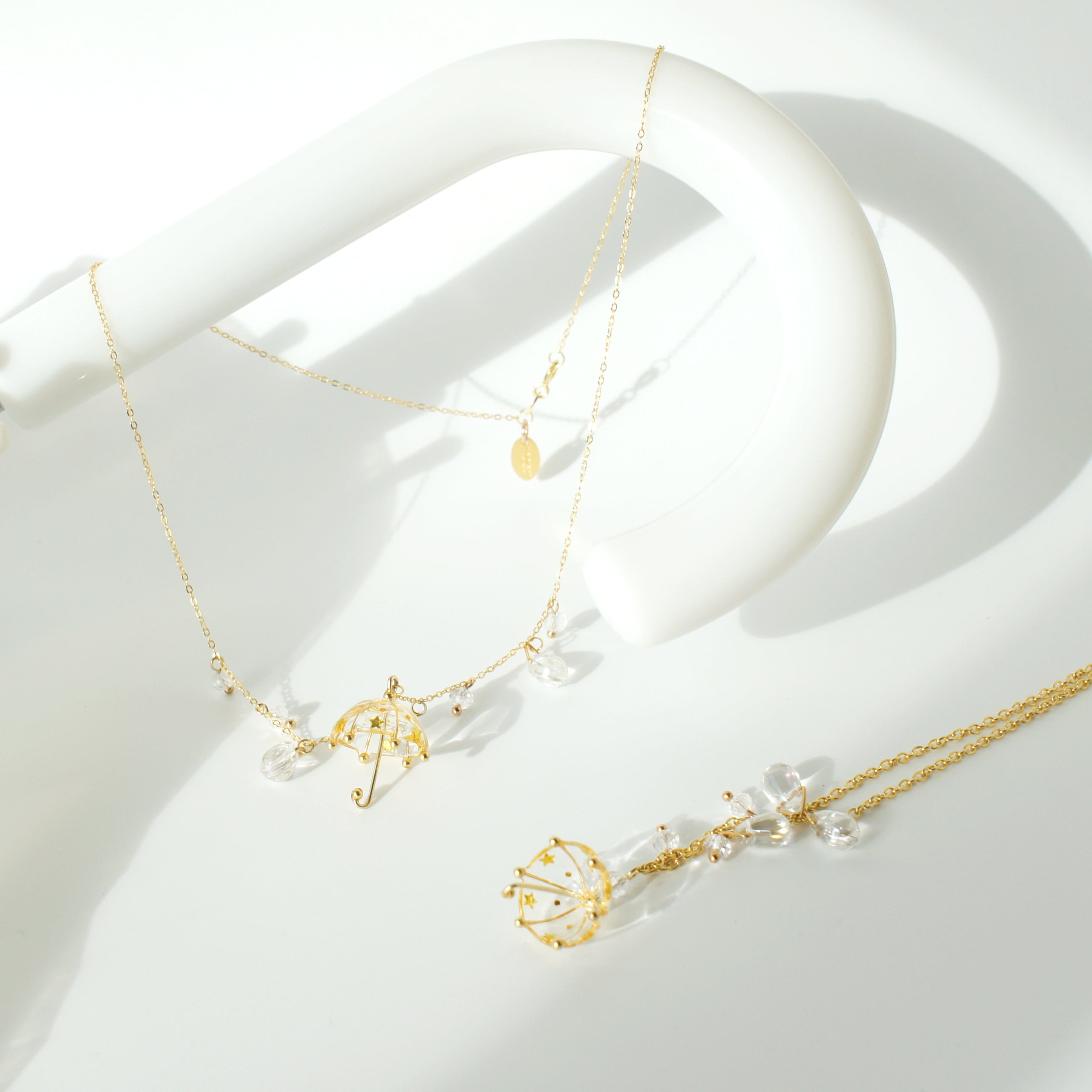 Rain or Shine Umbrella Necklace