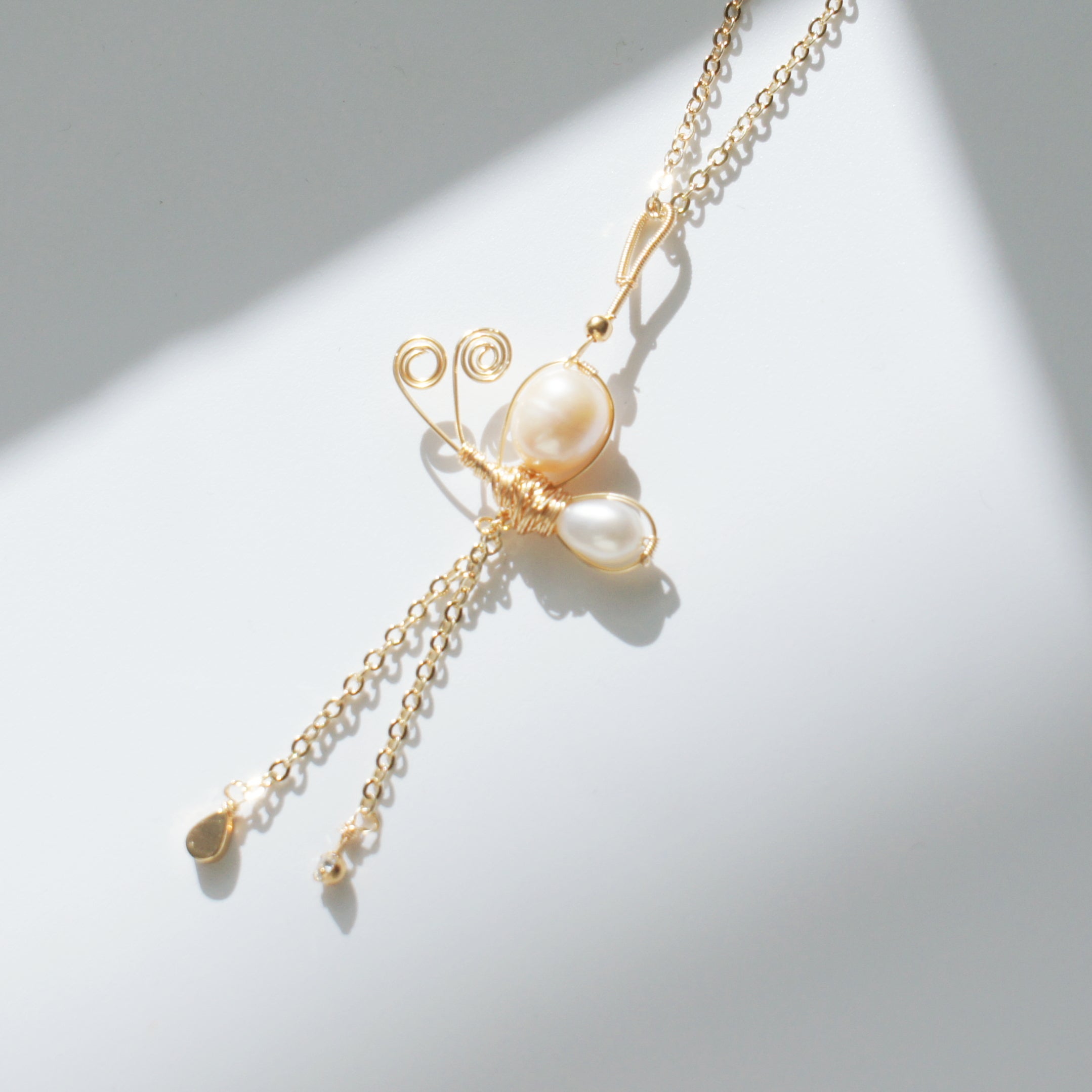 Swallowtail Butterfly Freshwater Pearl Necklace
