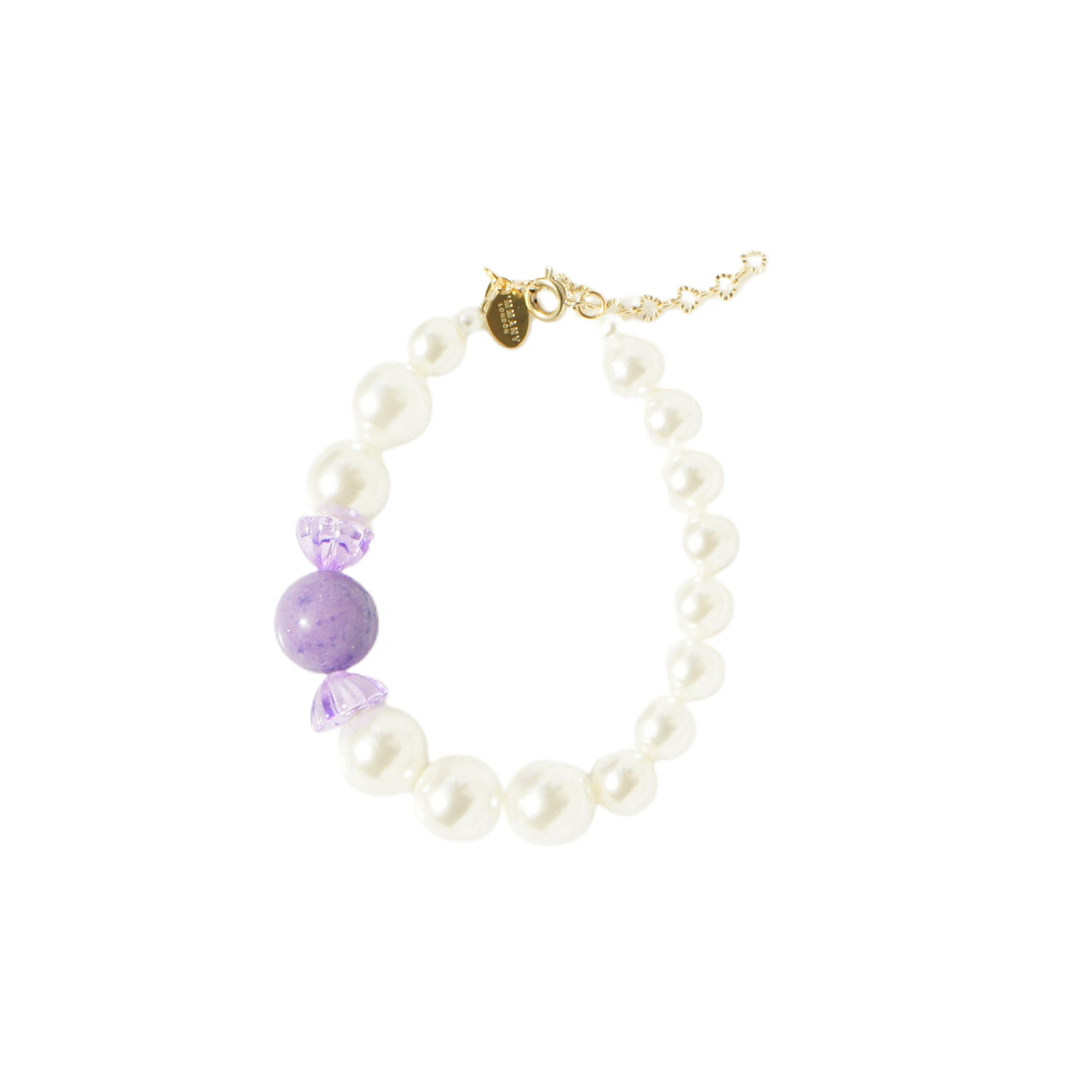 Sugar Sweet Gemstone Candy and Pearl Bracelet