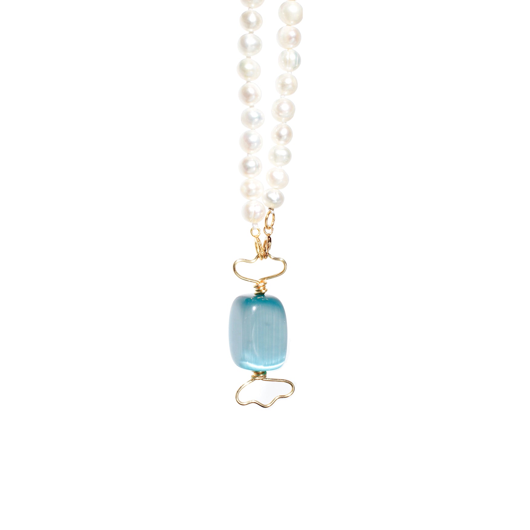 Sugar Sweet Candy and Freshwater Pearl Necklace with Detachable Pendant
