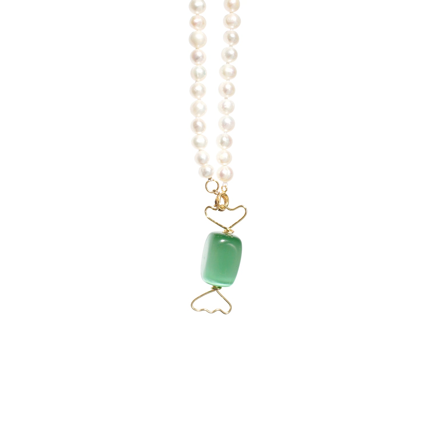 Sugar Sweet Candy and Freshwater Pearl Necklace with Detachable Pendant