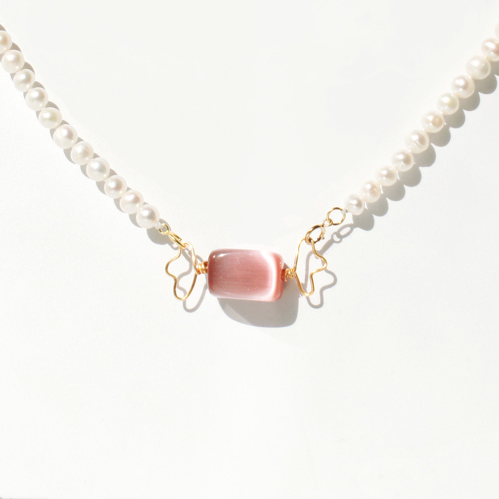Sugar Sweet Candy and Freshwater Pearl Necklace with Detachable Pendant