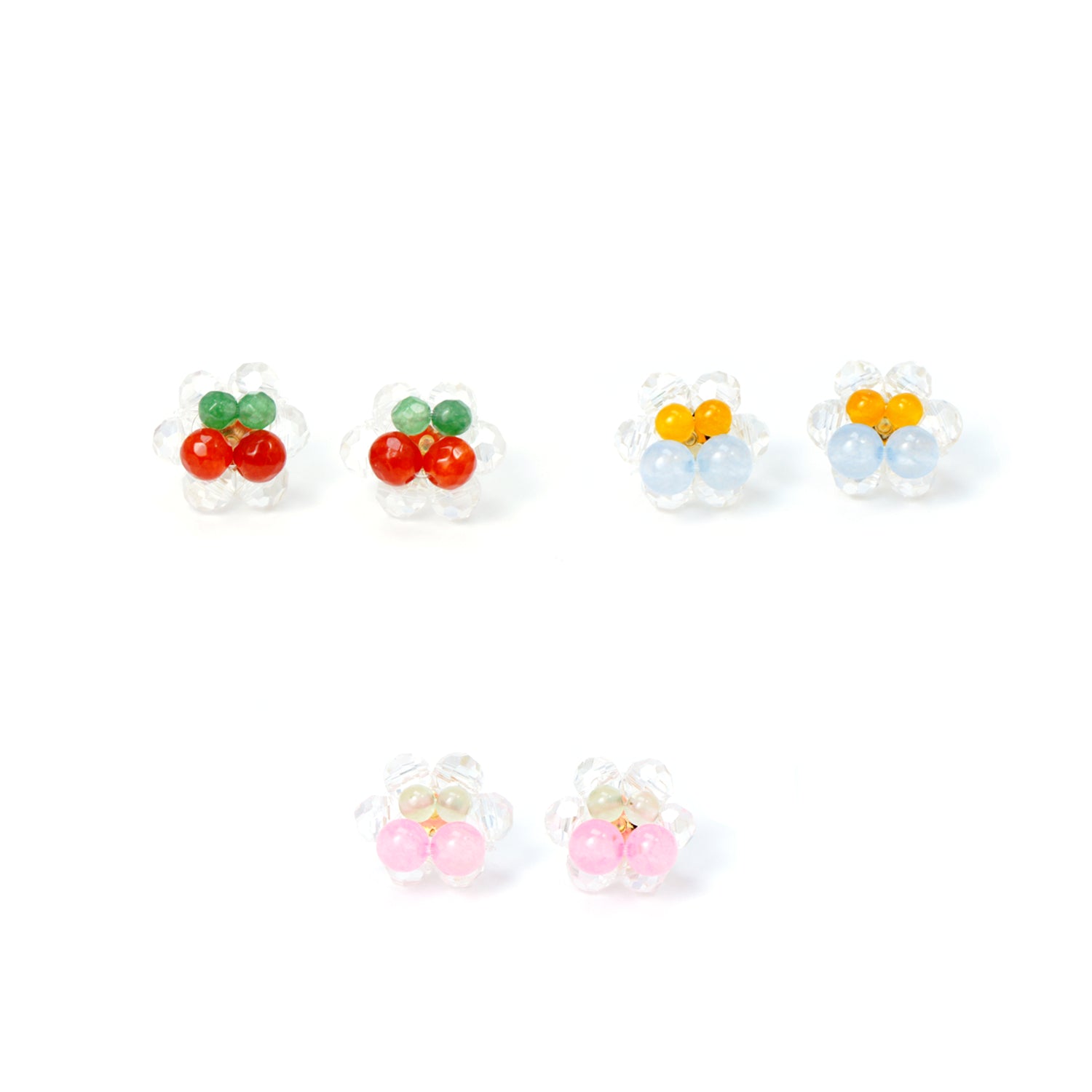 Cherry Pie Gemstone Stud Earrings