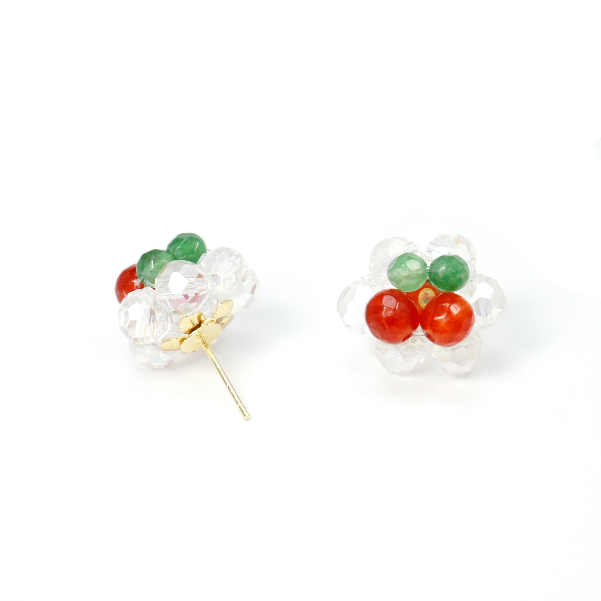 Cherry Pie Gemstone Stud Earrings