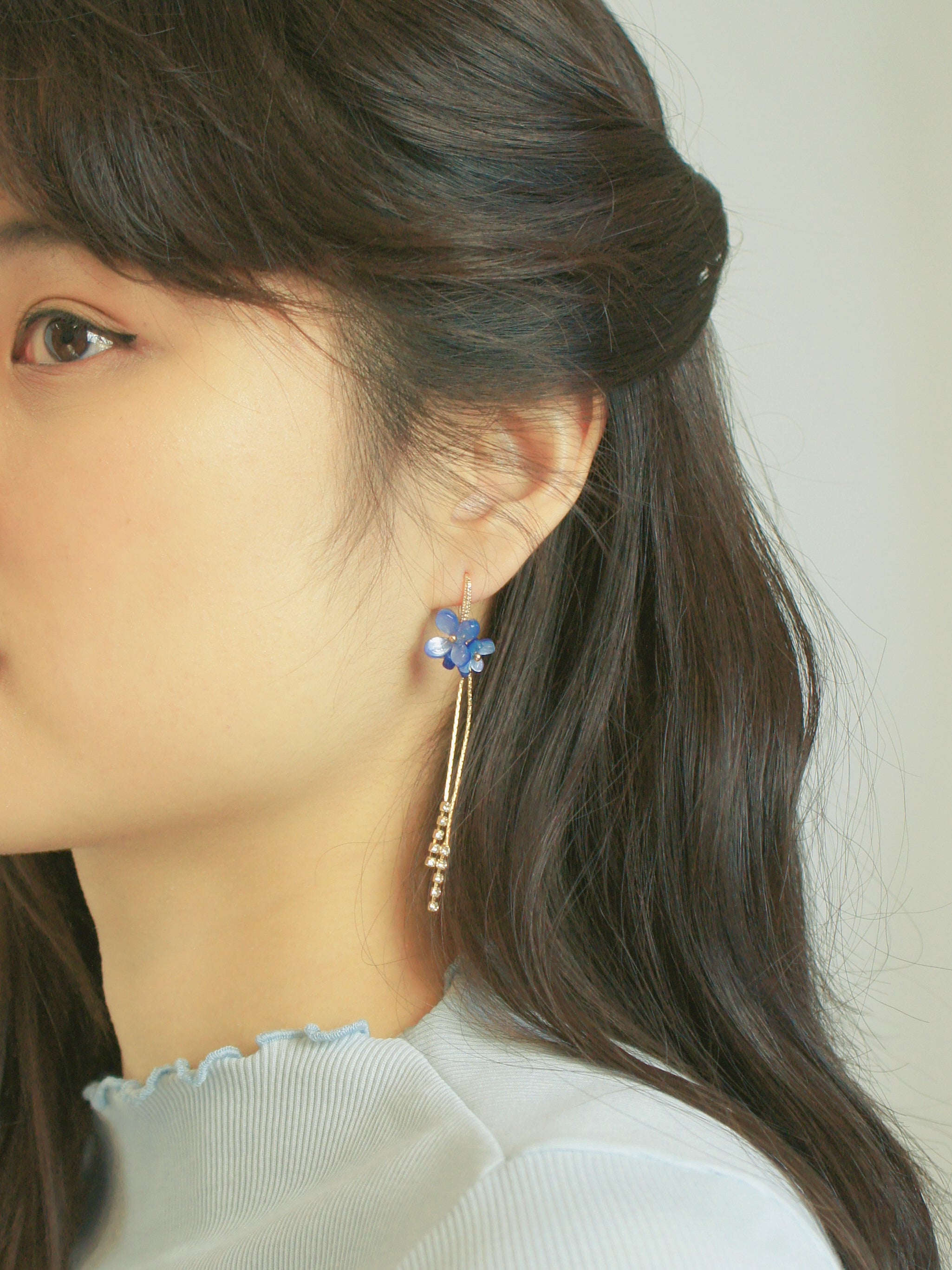 Inflorescence Blooming Flower Drop Earrings