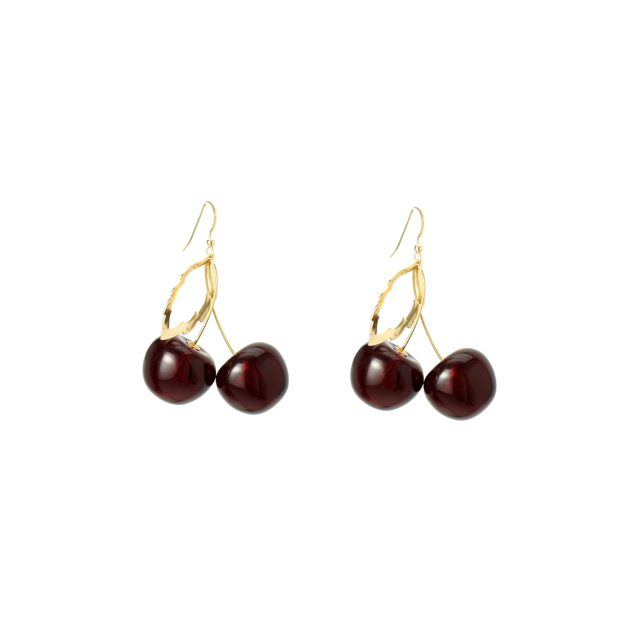 Amarena Double Cherry Drop Earrings