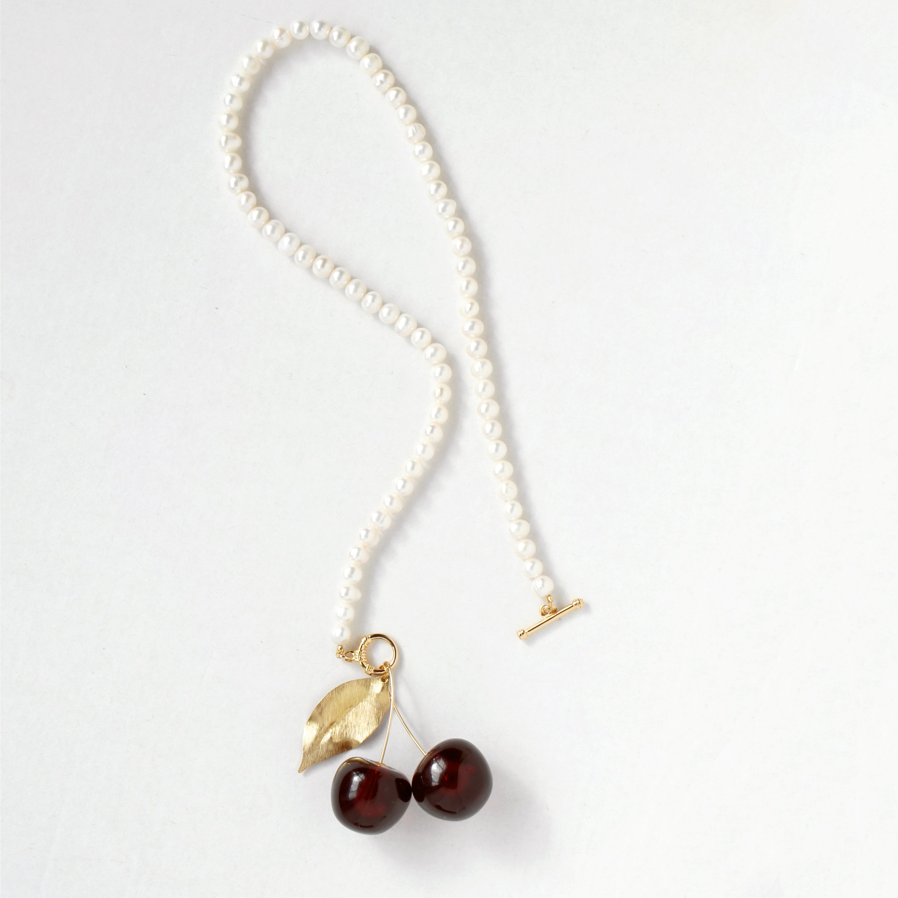Amarena Cherry Pearl Necklace