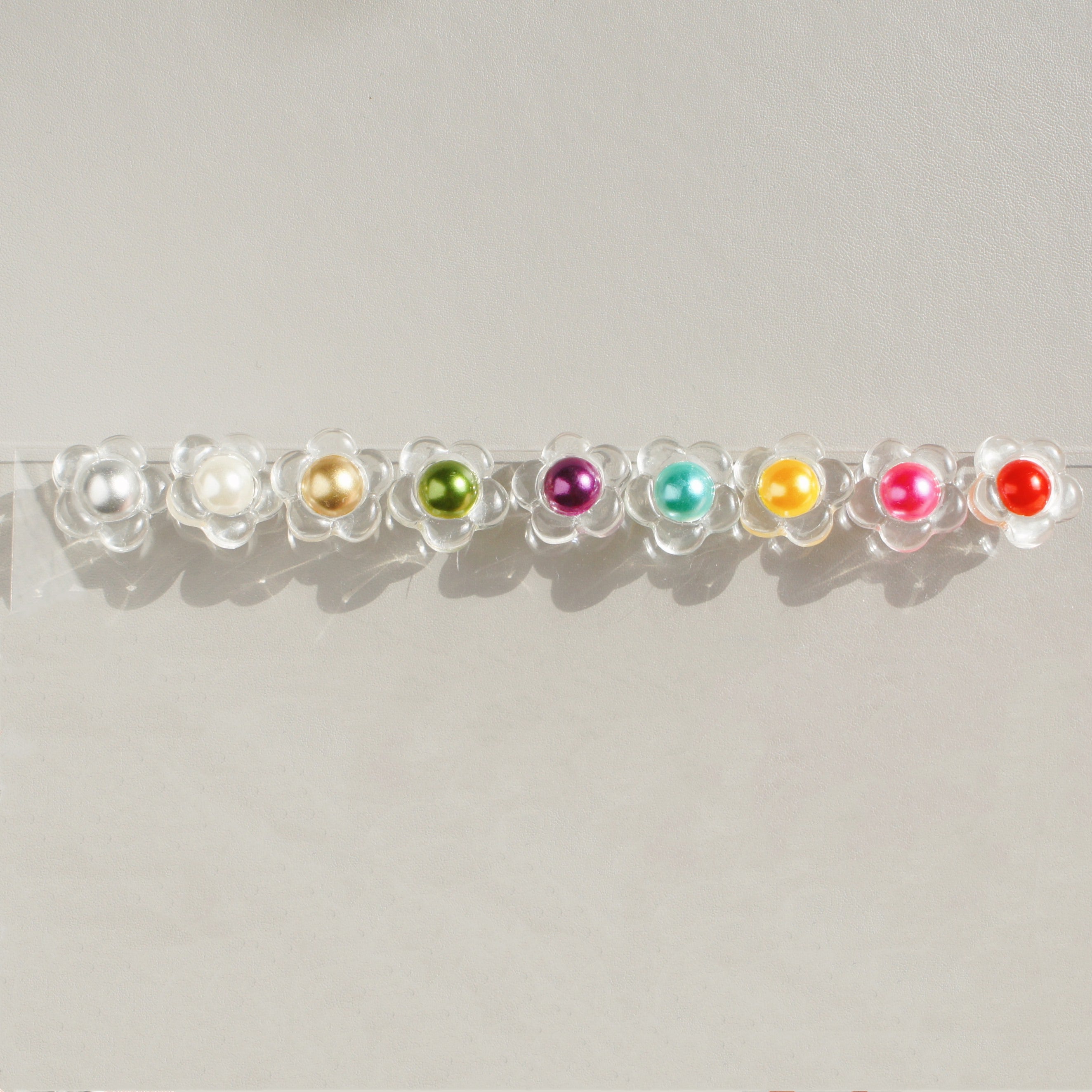 Flower Power Drop Earrings with Golden Studs