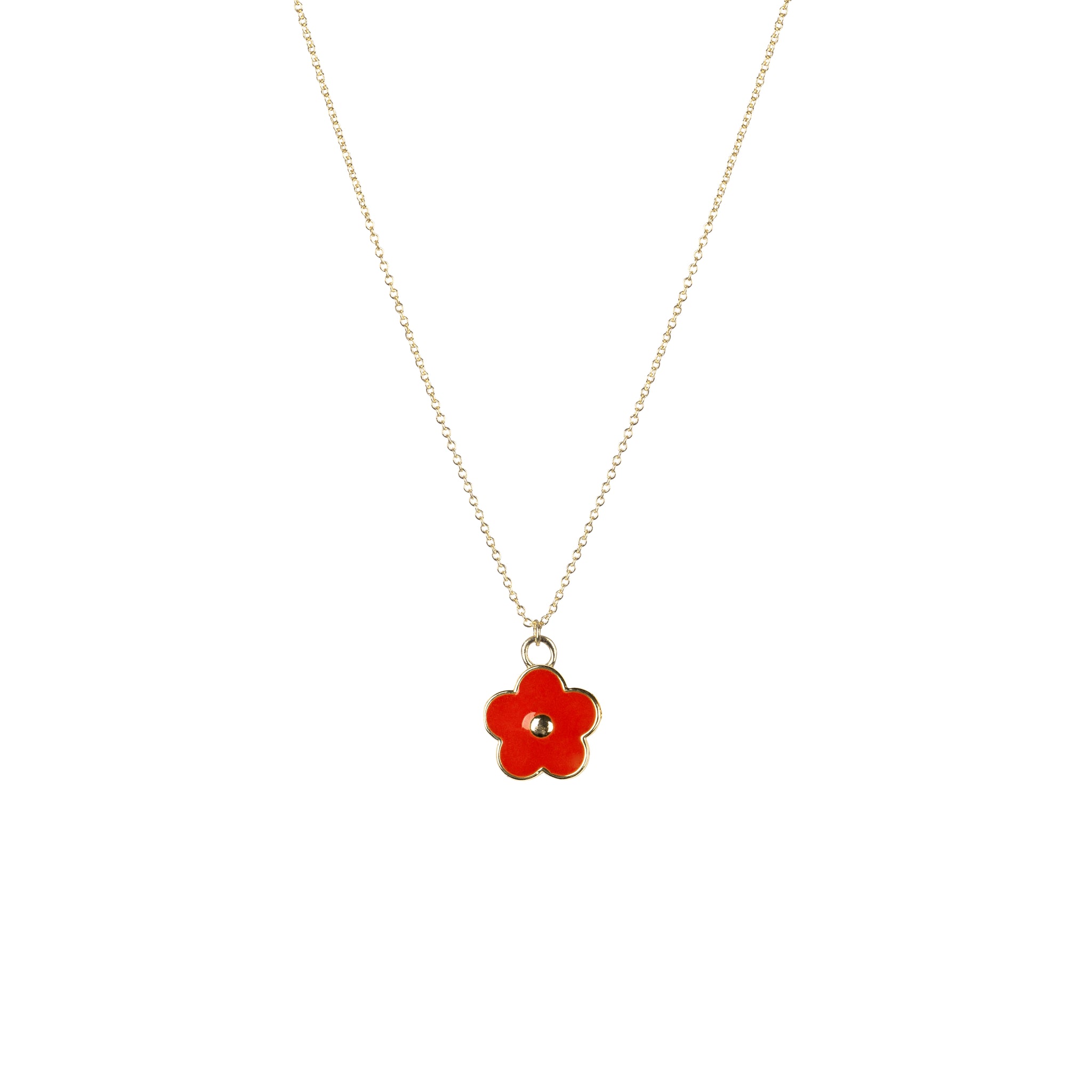 Flower Power Enamel Flower Chain Necklace I MMANY London