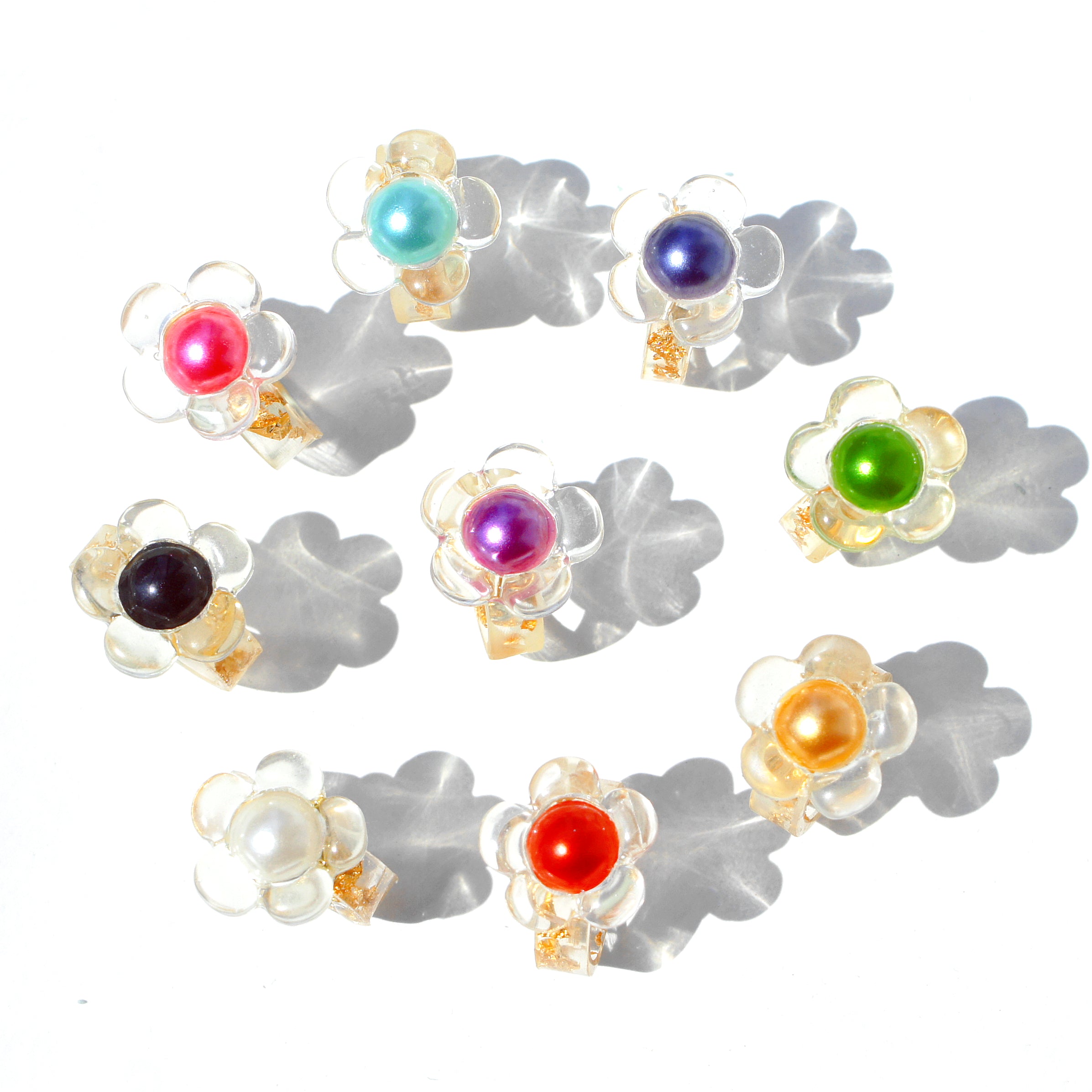 Flower Power Resin Ring