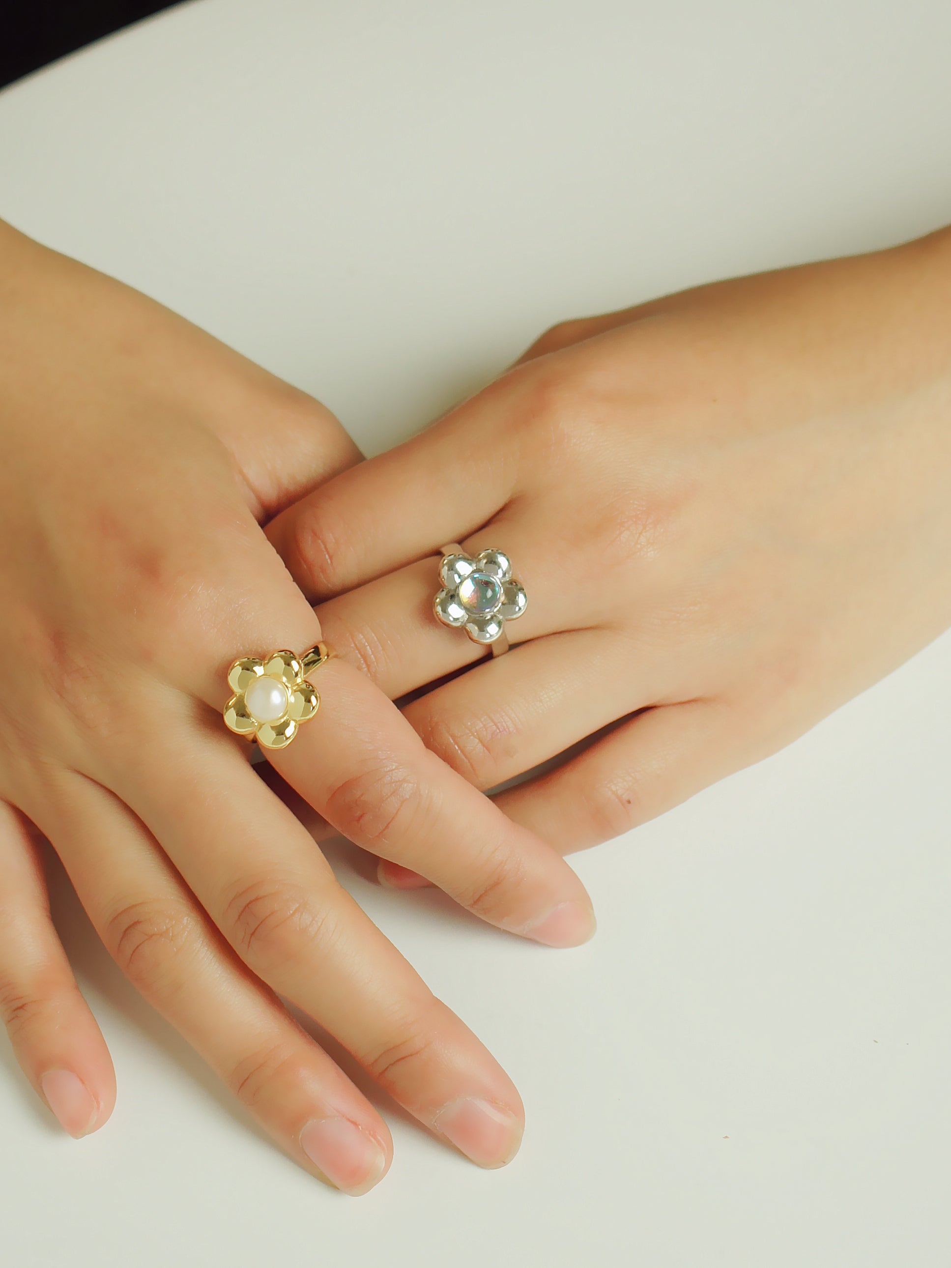 Flower Power Ring, Gold Vermeil/Sterling Silver