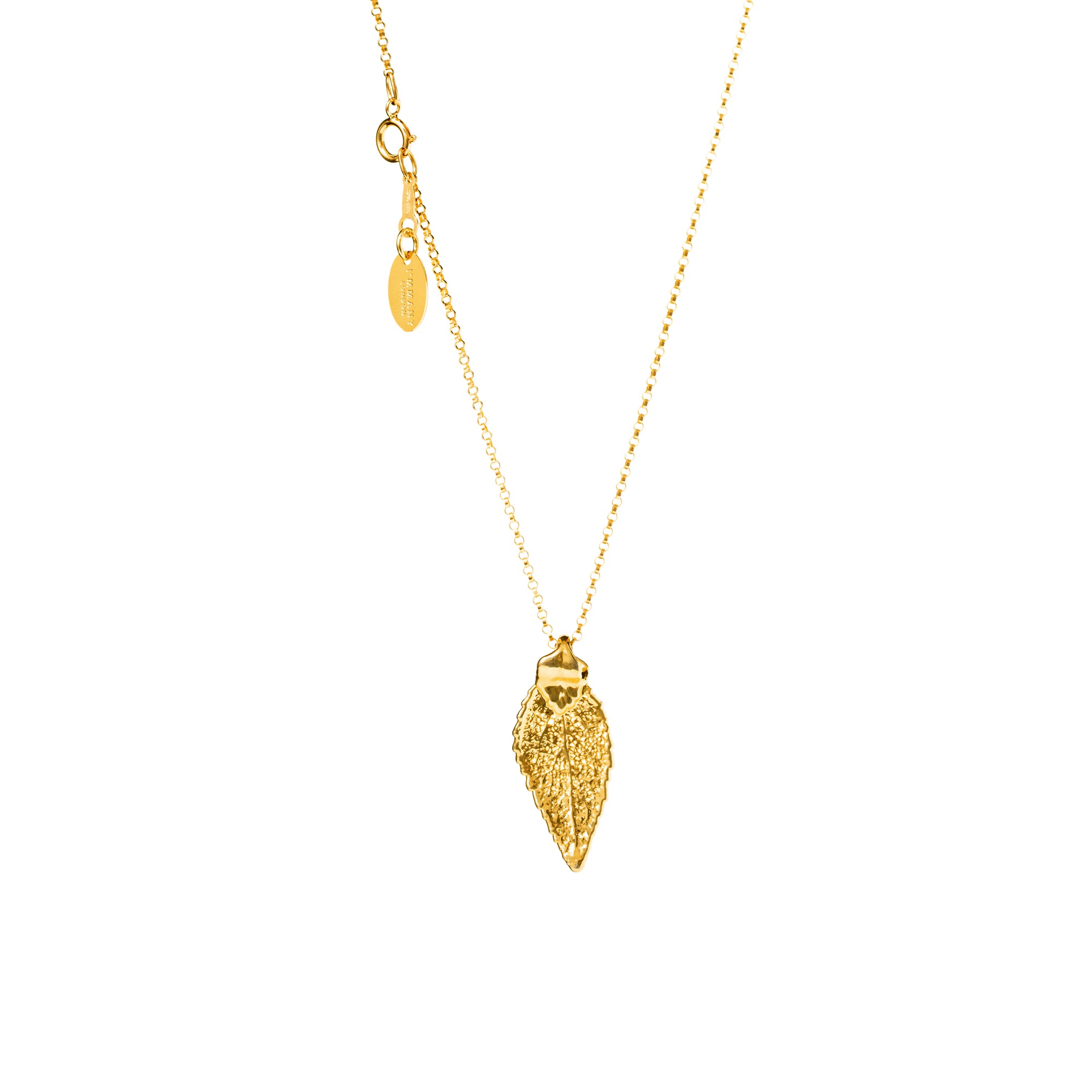 *REAL LEAVES* Be-leaf Gold-filled Necklace w/24k Gold Leaf Charm