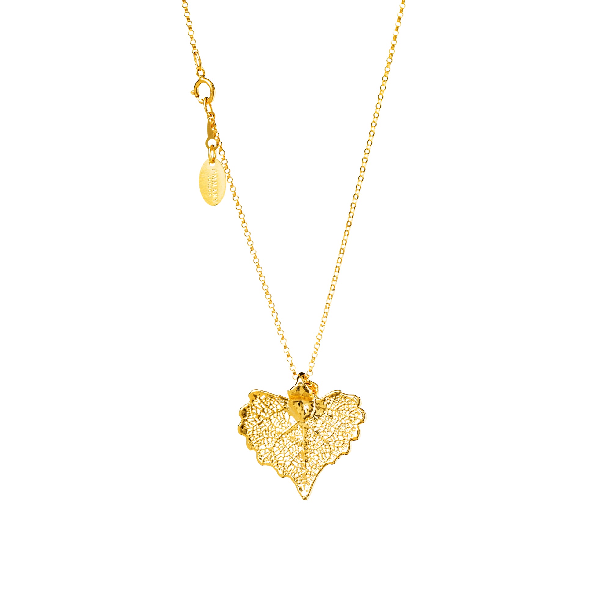 *REAL LEAVES* Be-leaf Gold-filled Necklace w/24k Gold Leaf Charm