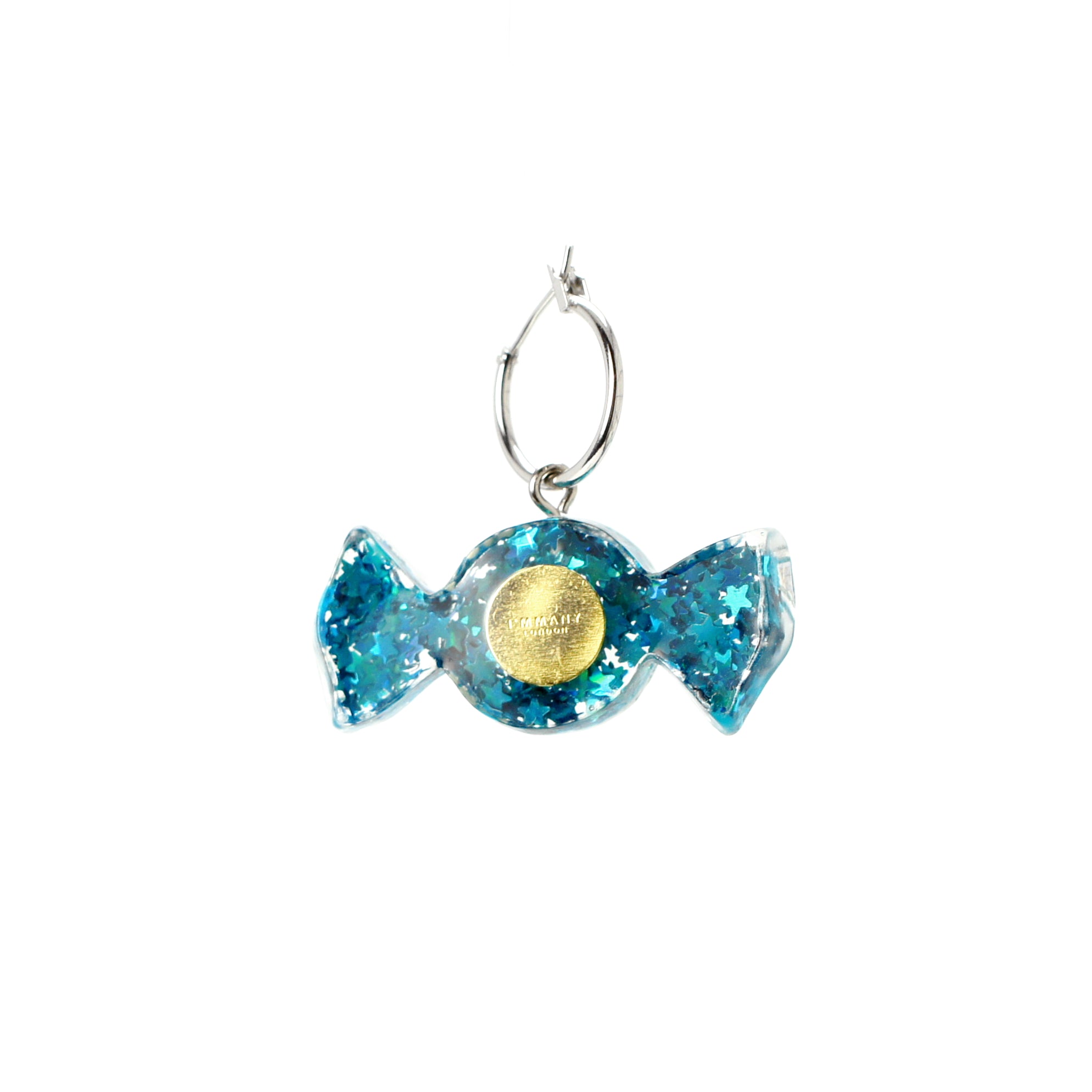 Sugar Sweet Glitter Candy Drop Hoop Earrings