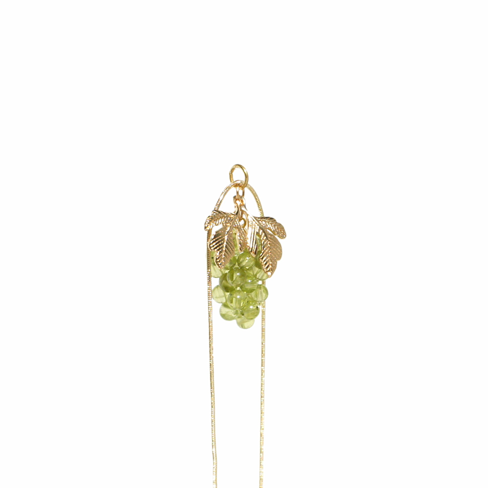 Very Grapeful Gemstone Grape Pendant Necklace