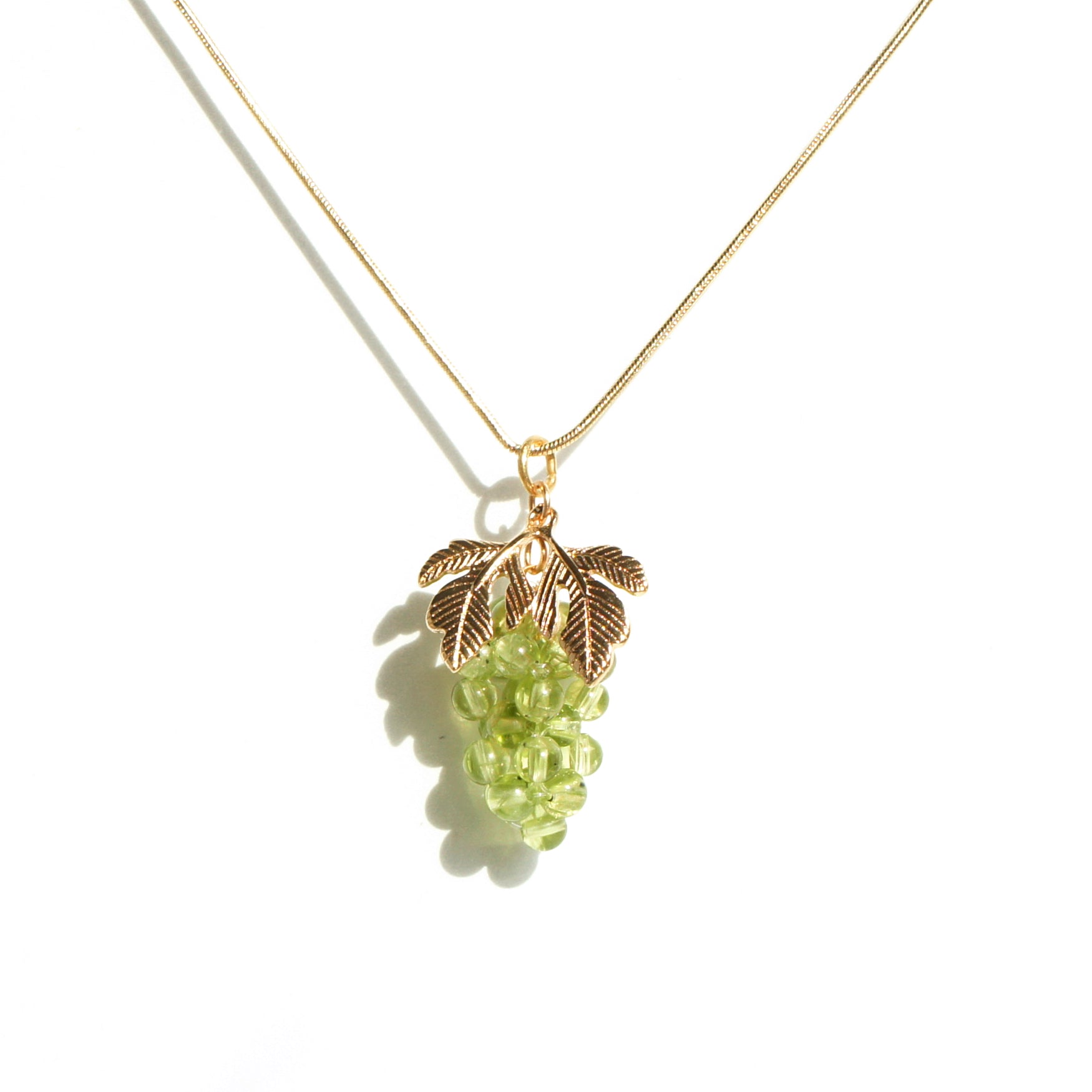 Very Grapeful Gemstone Grape Pendant Necklace