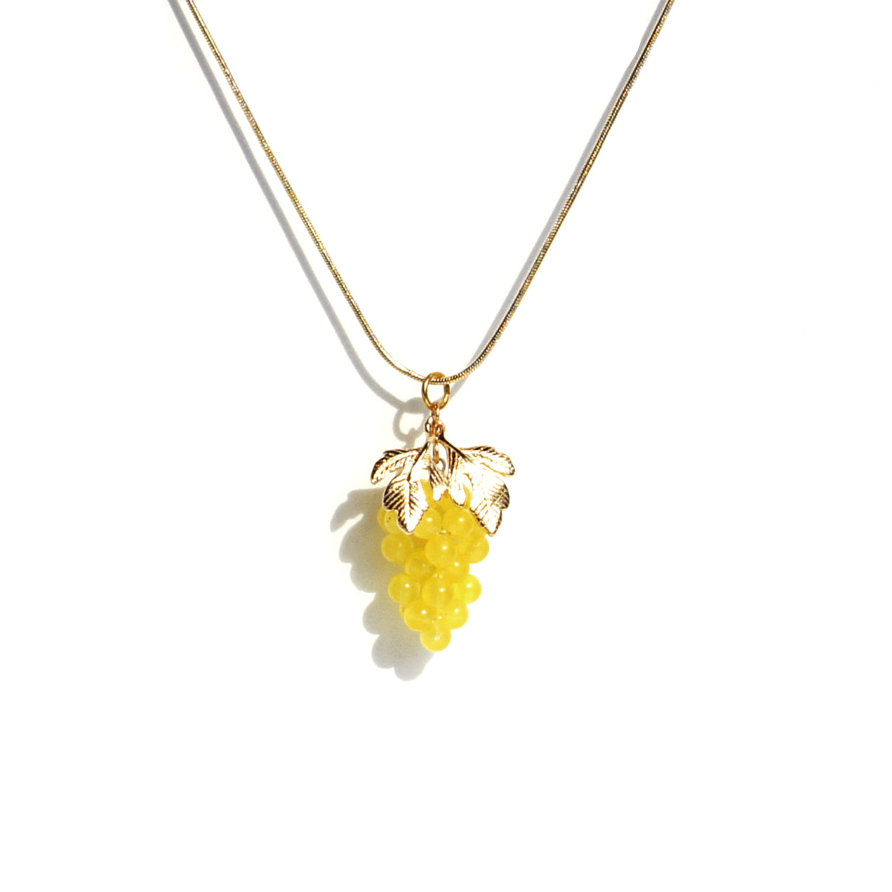 Very Grapeful Gemstone Grape Pendant Necklace