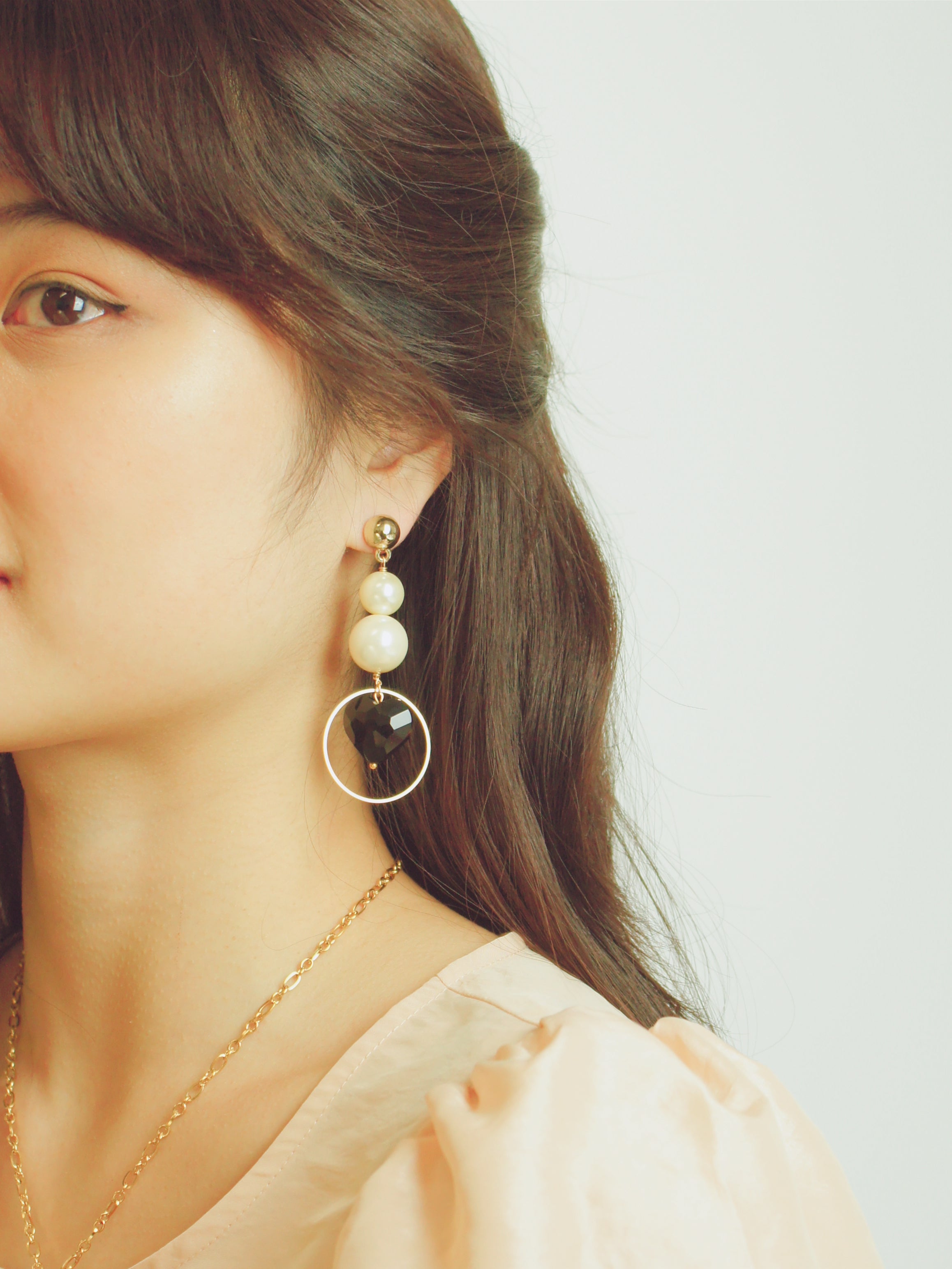 Cosmic Heart Drop Earrings