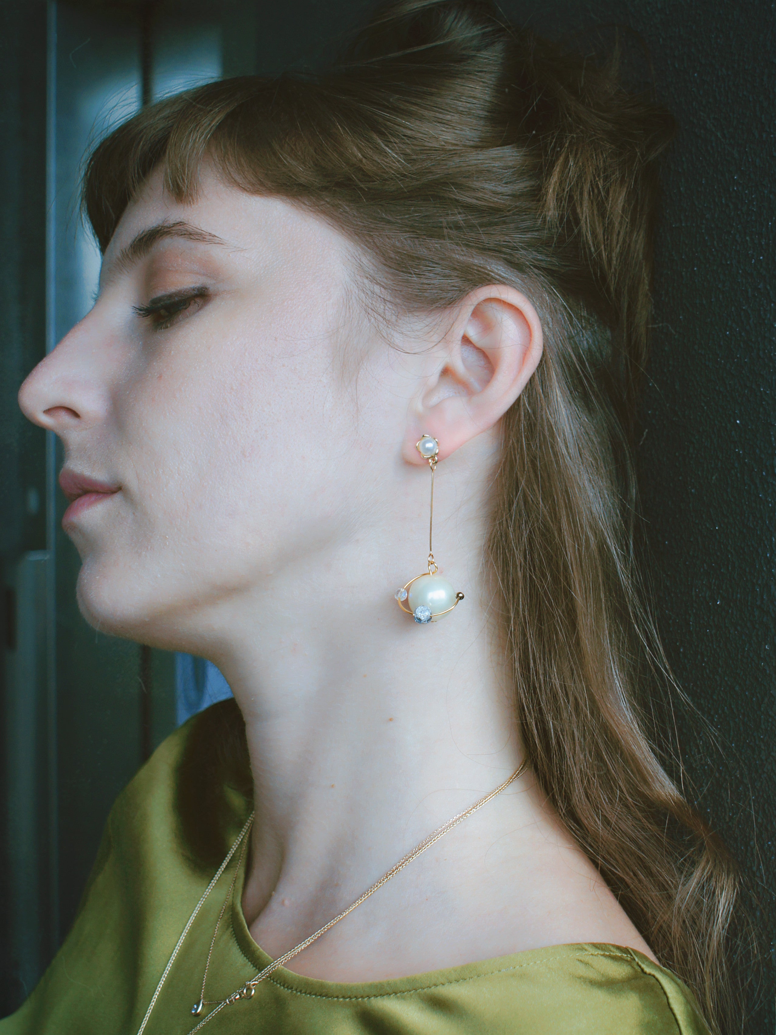 In My Orbit Pearl Drop Single Earring