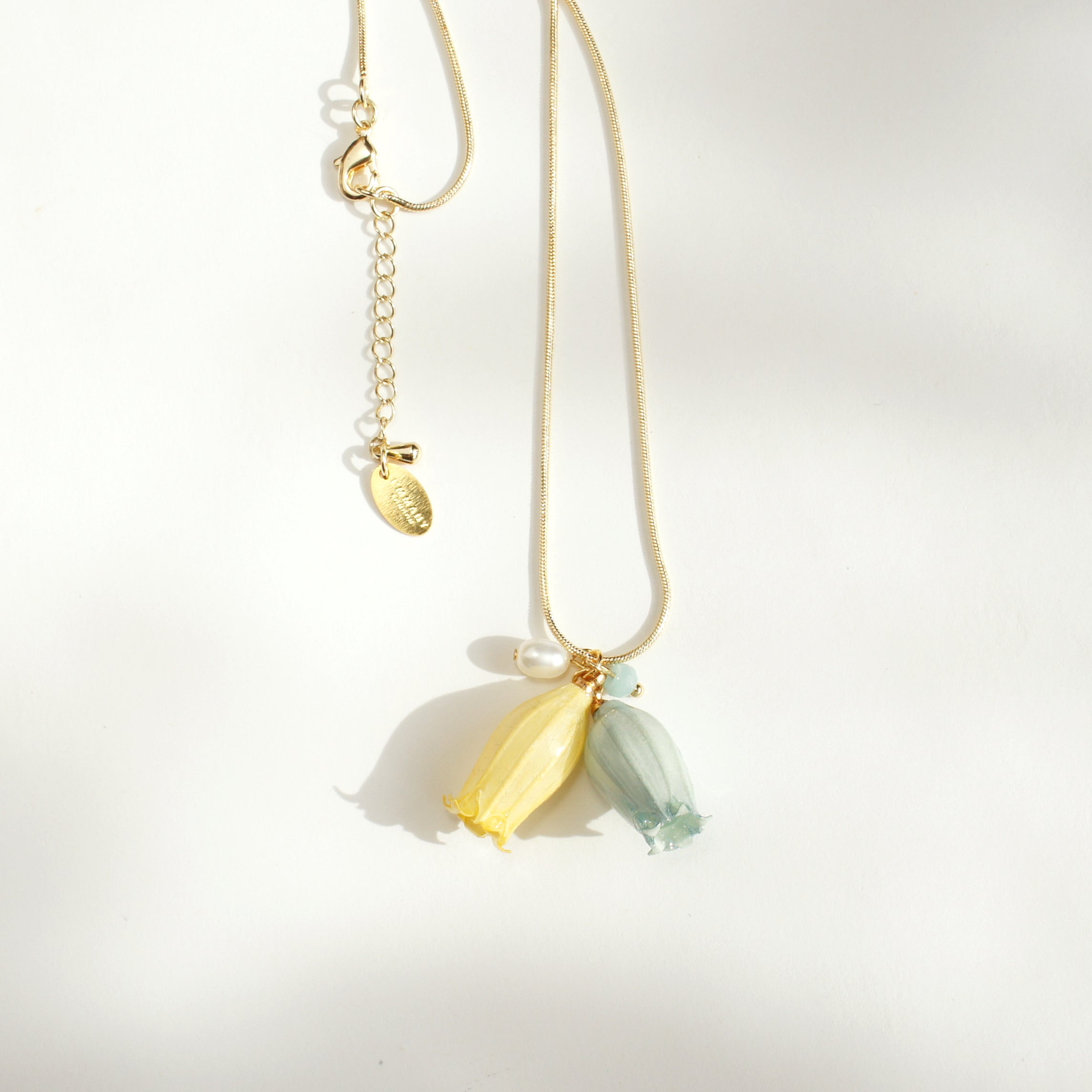 *REAL FLOWER* Lilian Lily of the Valley Flower Necklace