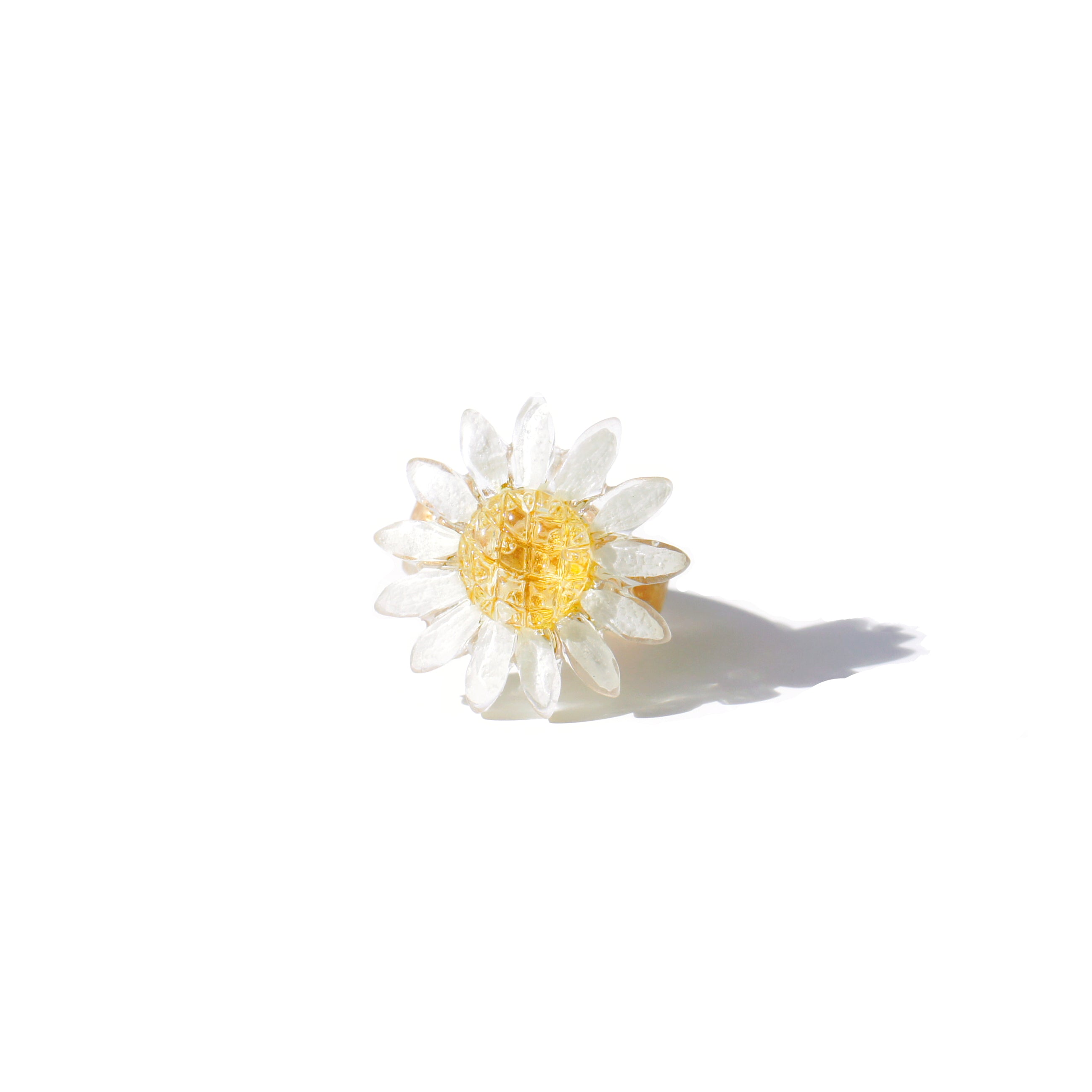 *REAL FLOWER* Reborn White Daisy Ring