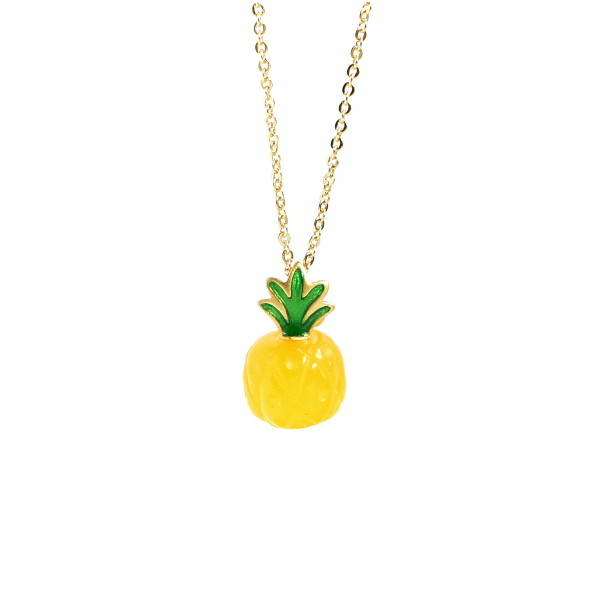 Organic Produce Fruit Pendant Necklace