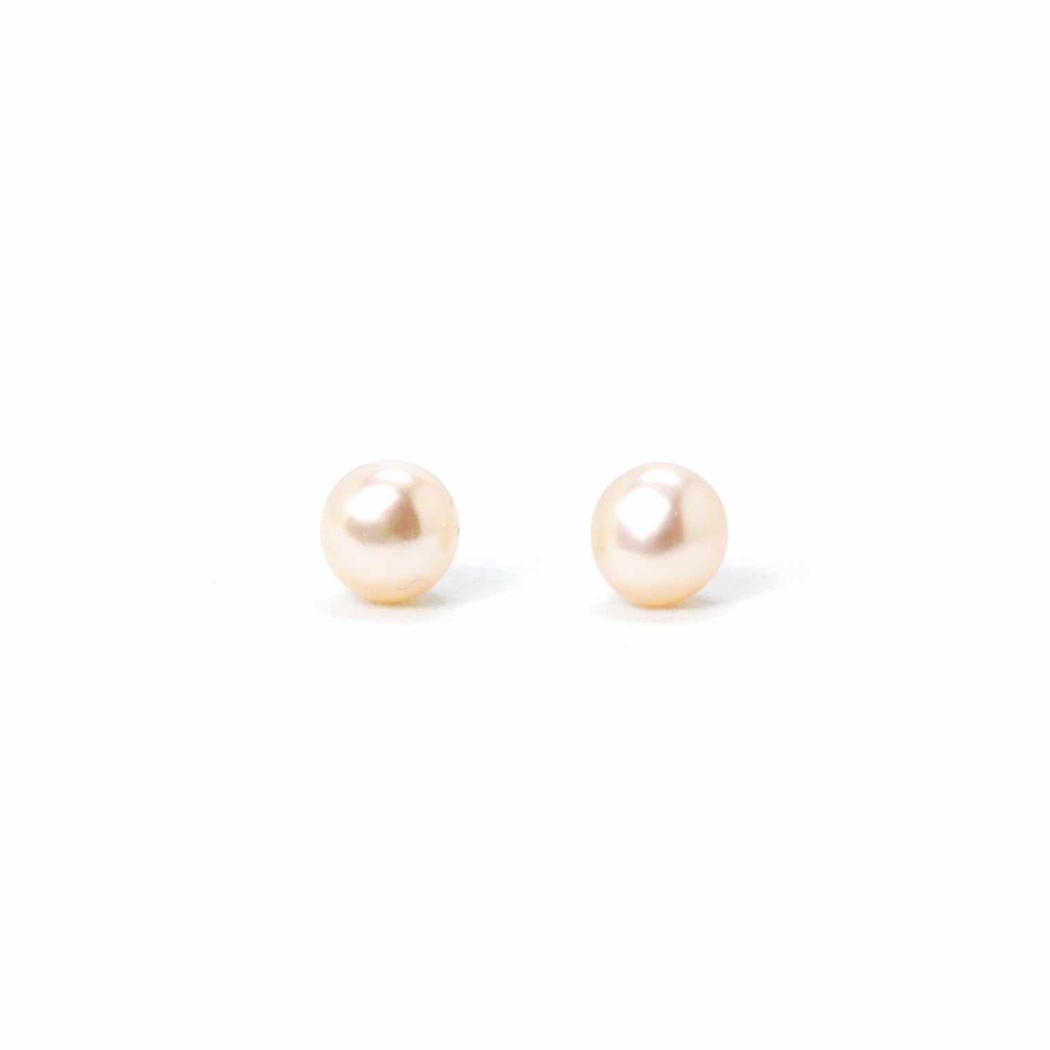 Freshwater Pearl Stud Earrings in Sterling Silver, 5-6mm