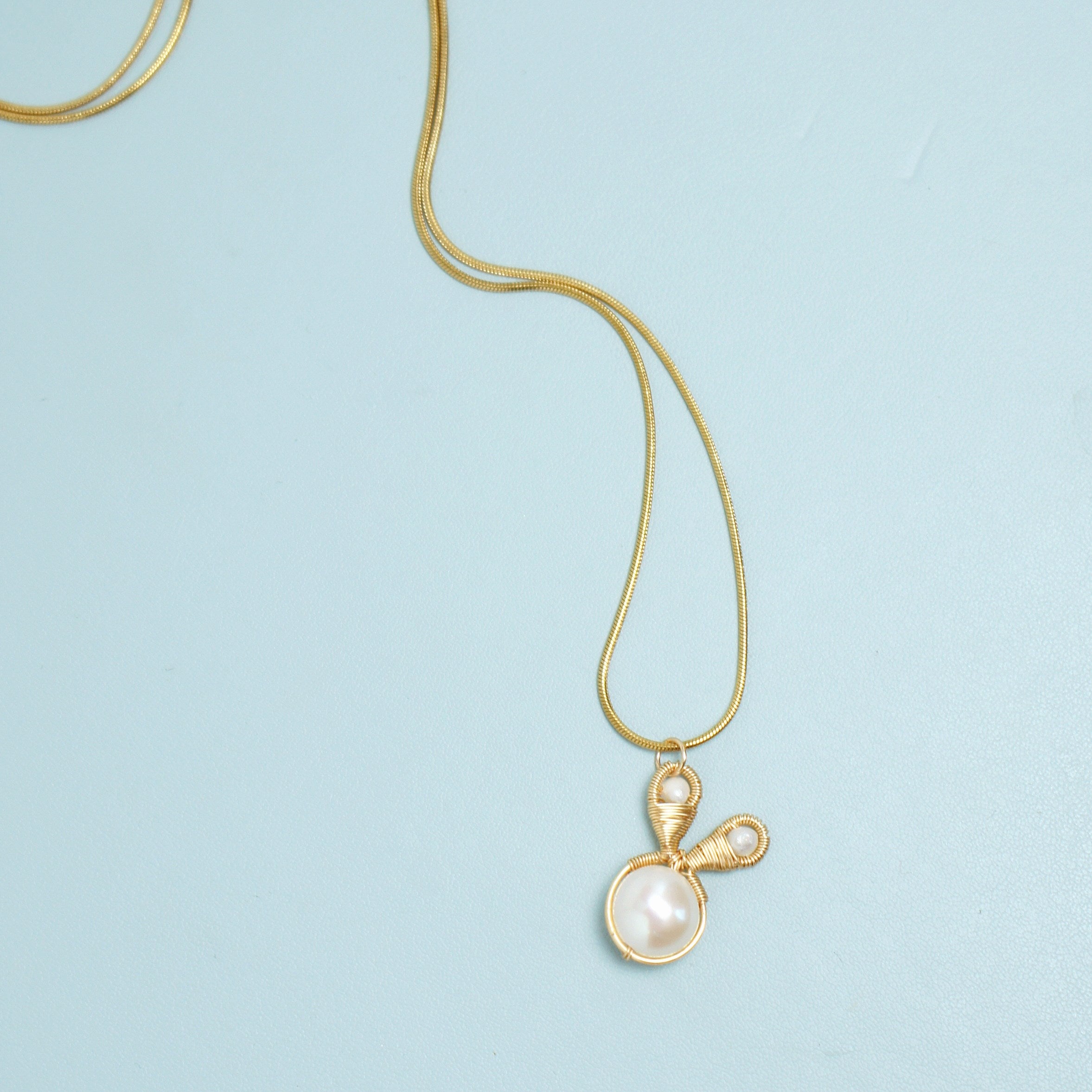 [Lunar New Year Special] Freshwater Pearl Bunny Pendant Necklace