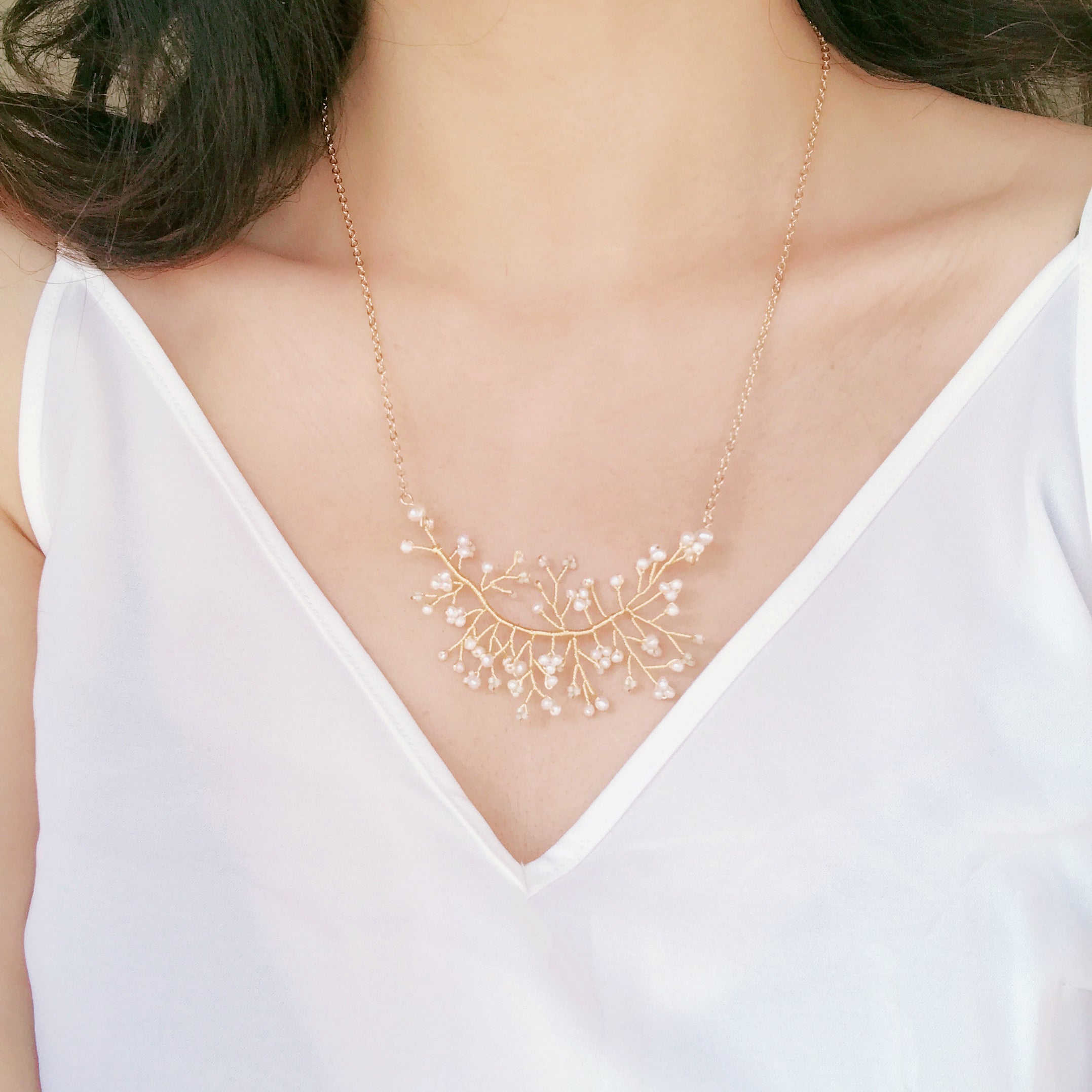Soft Rime Freshwater Pearl Necklace