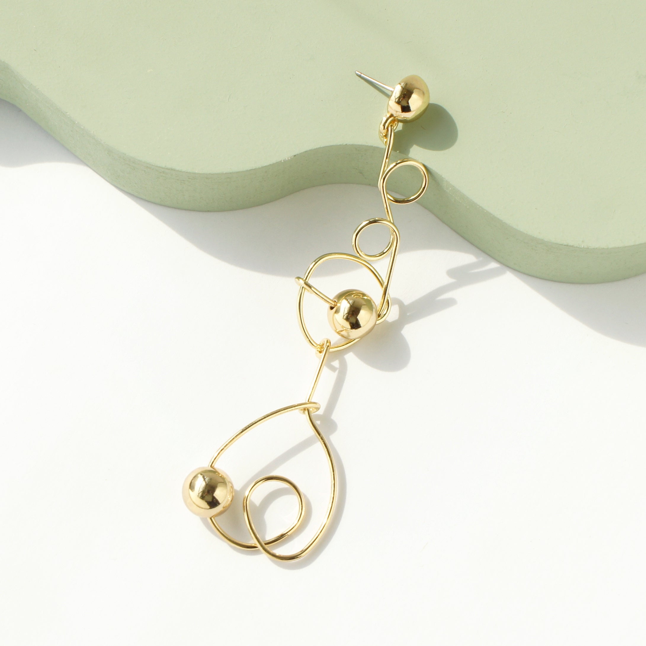 Solaris Golden Drop Earrings