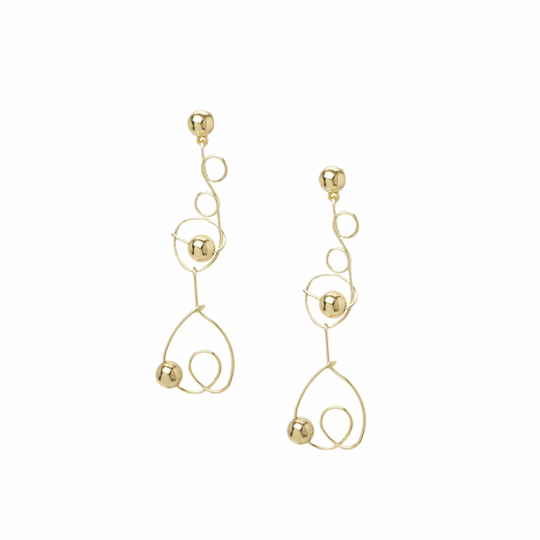 Solaris Golden Drop Earrings