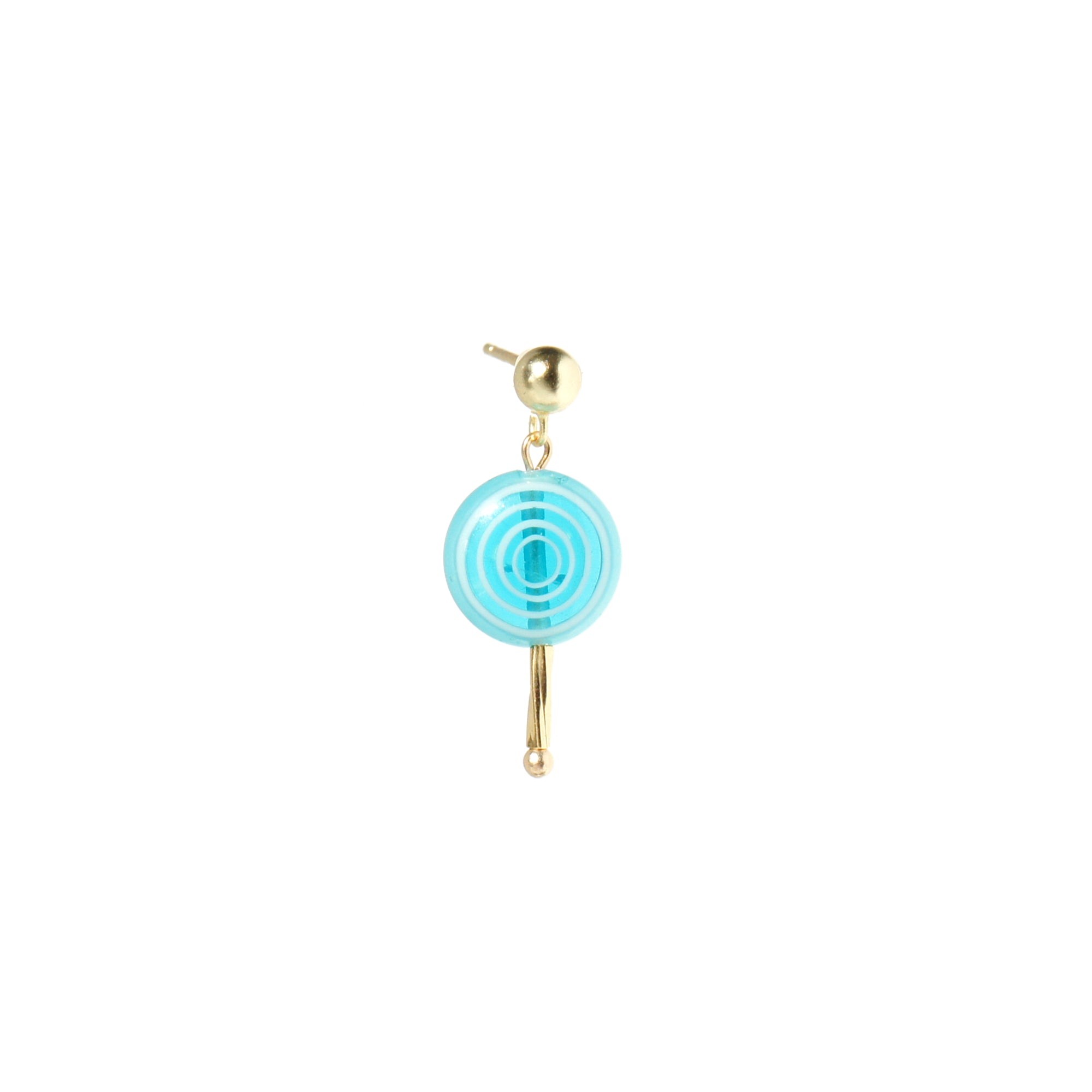 Sugar Sweet Swirl Lolli Stud Single Earrings, Set of 5