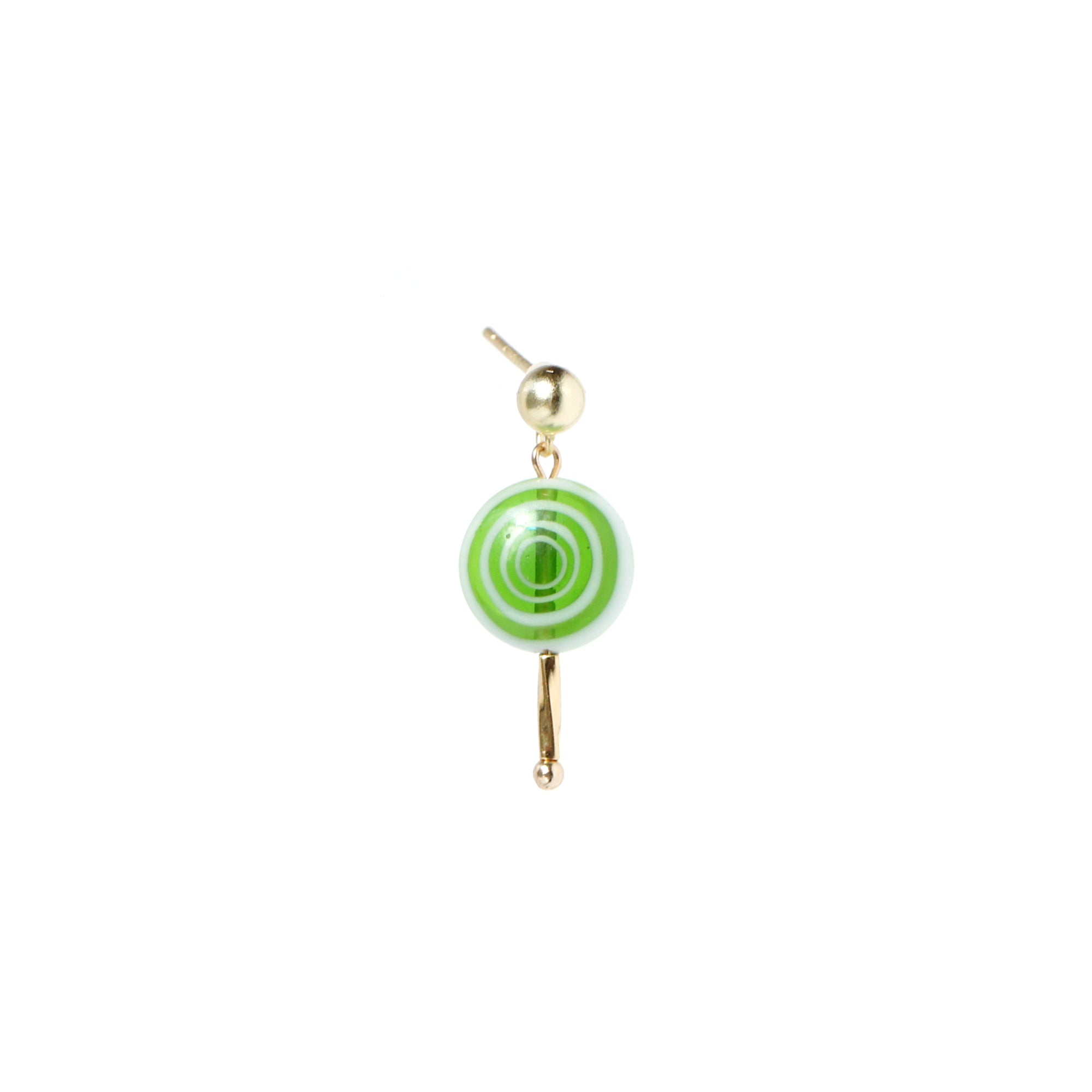 Sugar Sweet Swirl Lolli Stud Single Earrings, Set of 5
