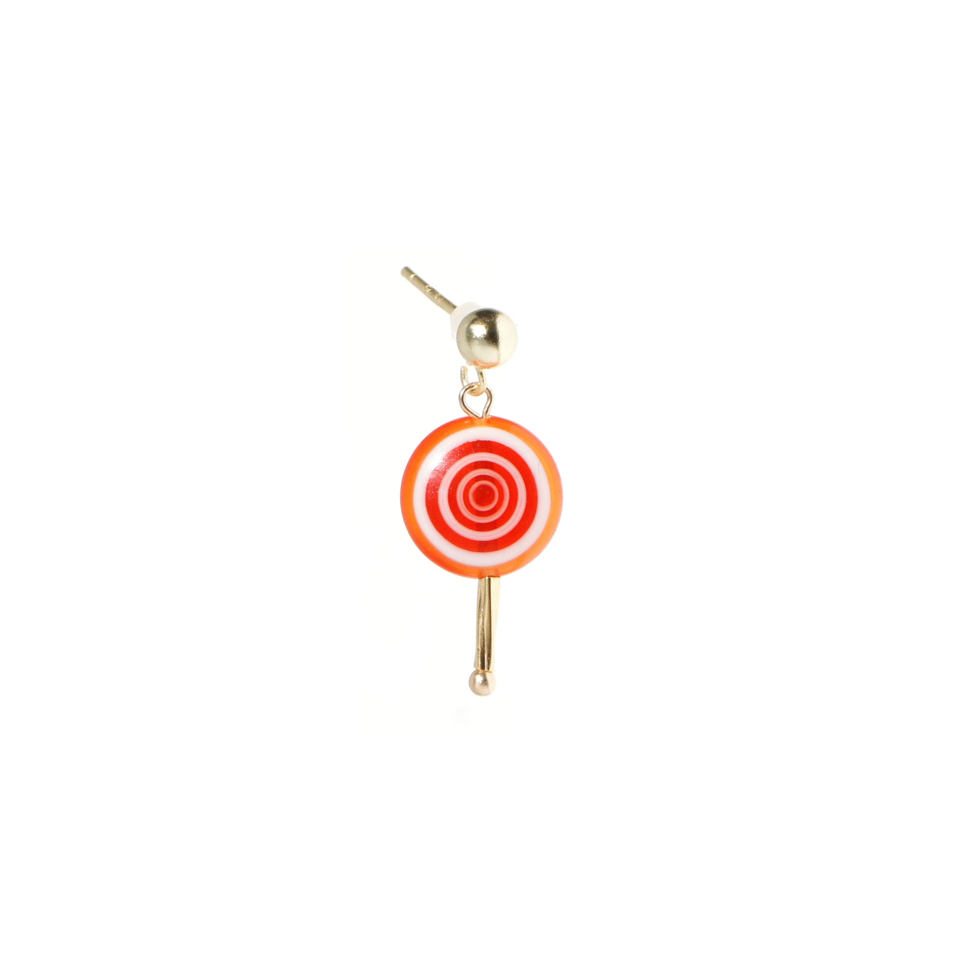 Sugar Sweet Swirl Lolli Stud Single Earrings, Set of 5