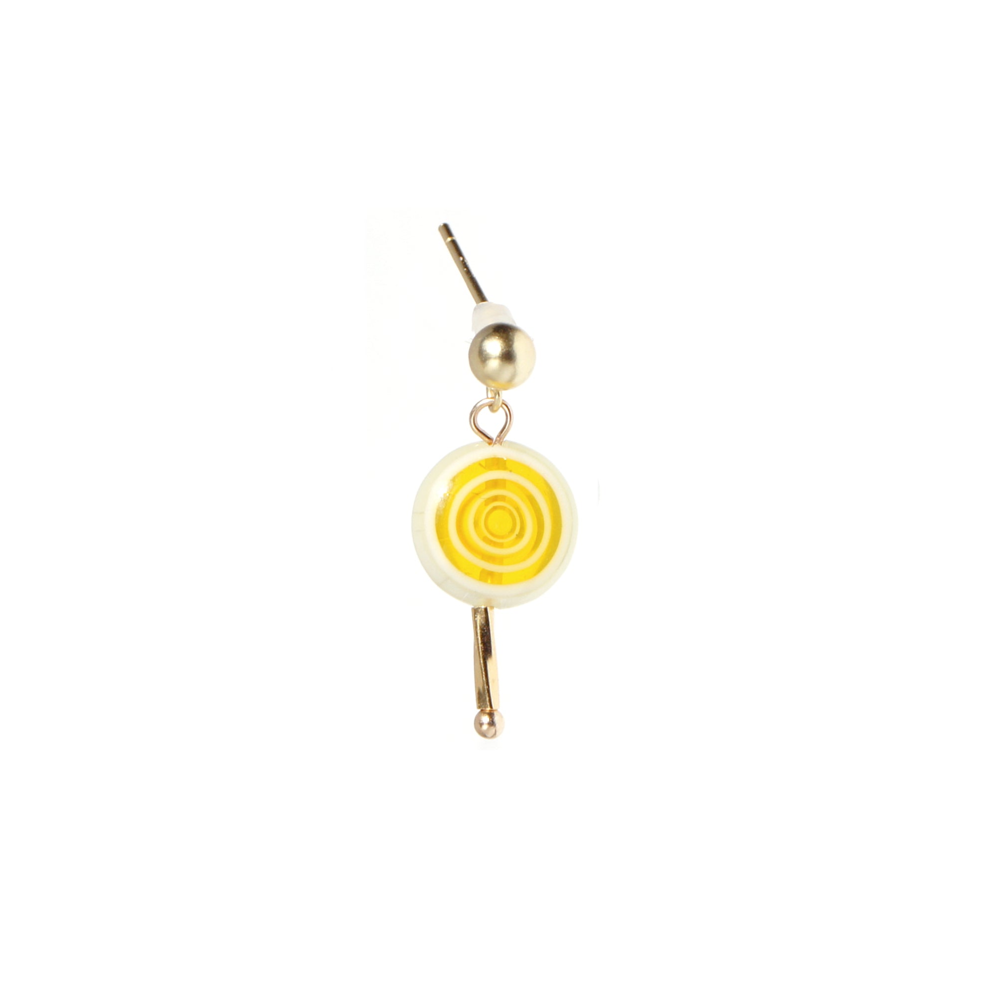 Sugar Sweet Swirl Lolli Stud Single Earrings, Set of 5